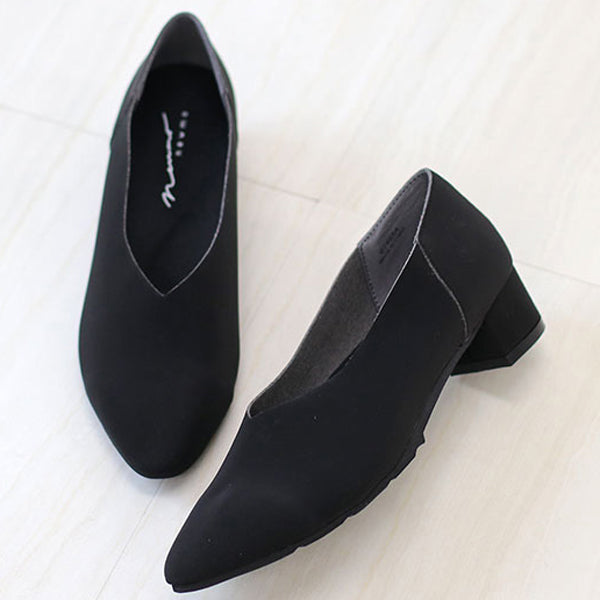ニューモ newmo 【晴雨兼用】 ストレッチパンプス （BLACK） BLACK