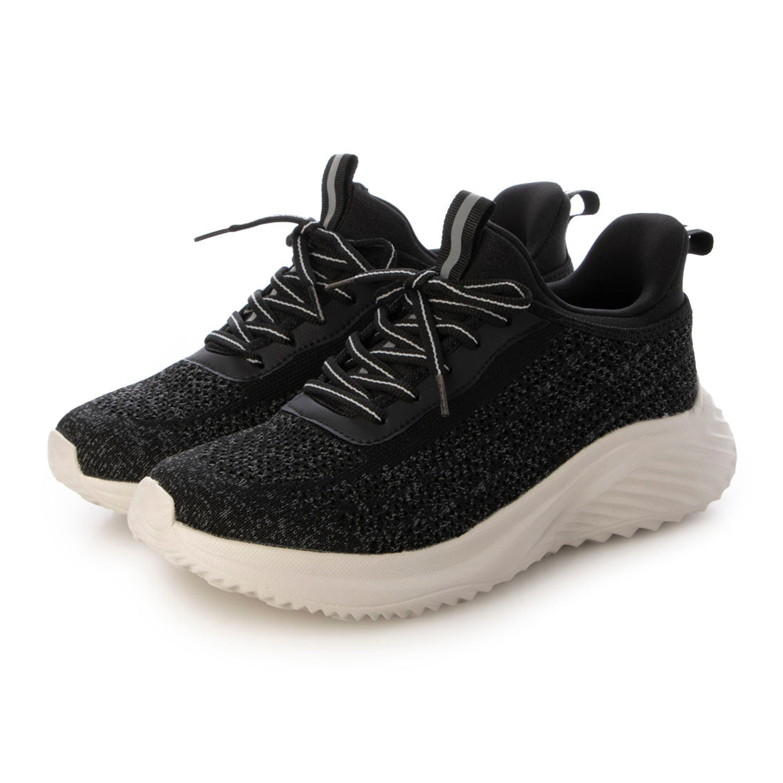 ニューヨークスターズ ボブソン NEW YORK STARS BOBSON ハンズフリータイプ 厚底 メッシュスニーカー （BLK） BLK