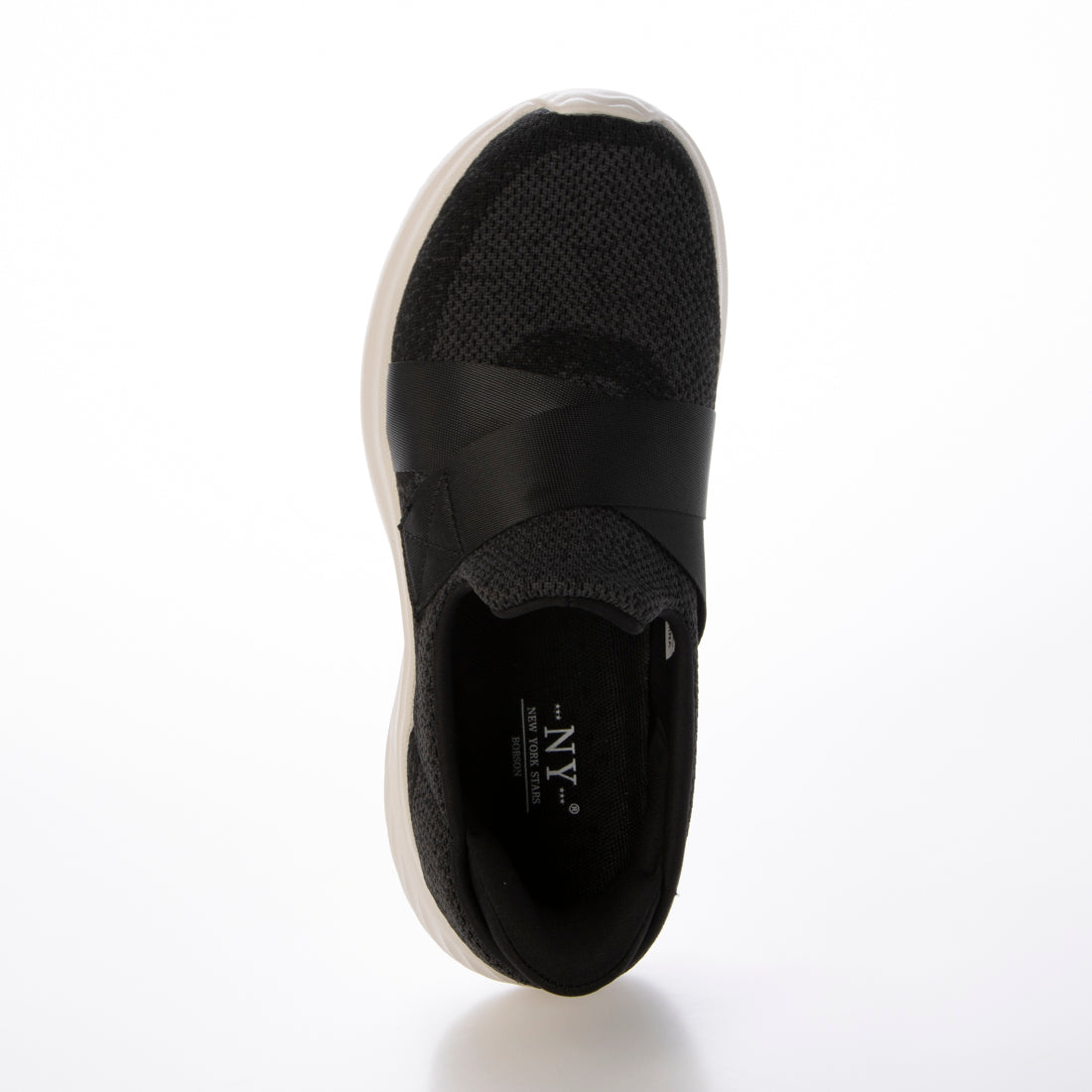 ニューヨークスターズ ボブソン NEW YORK STARS BOBSON ハンズフリータイプ 厚底 メッシュスニーカー （BLK） BLK