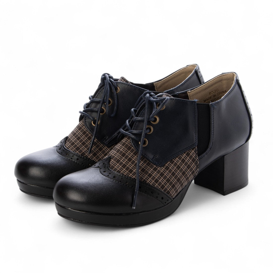 ニューヨークスターズ ボブソン NEW YORK STARS BOBSON レースアップ マニッシュシューズ （BLK/NV） BLK/NV