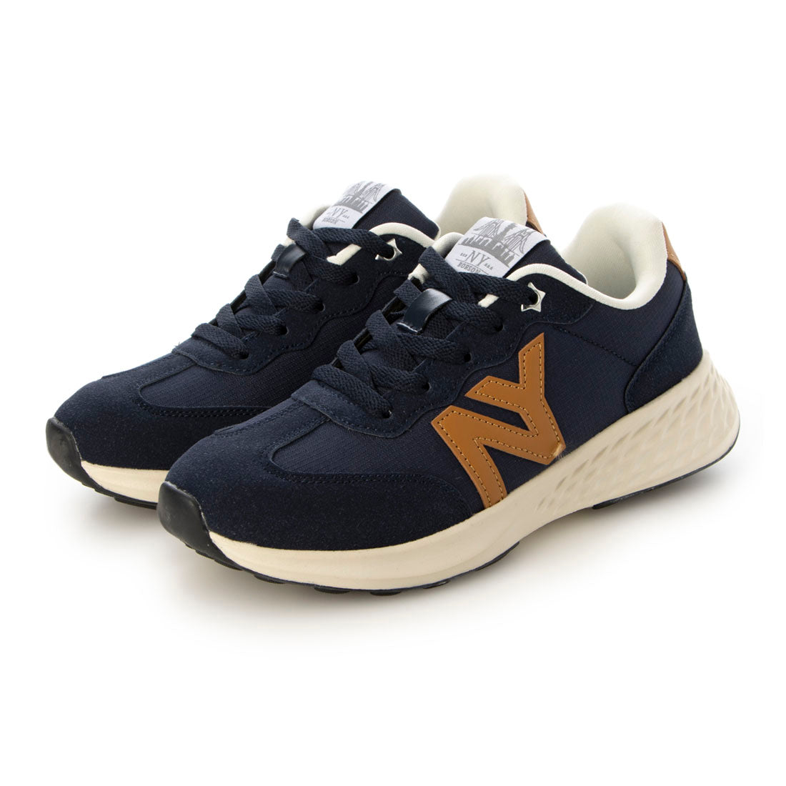 ニューヨークスターズ ボブソン NEW YORK STARS BOBSON 厚底 ロゴデザイン ダッドシューズ,NV