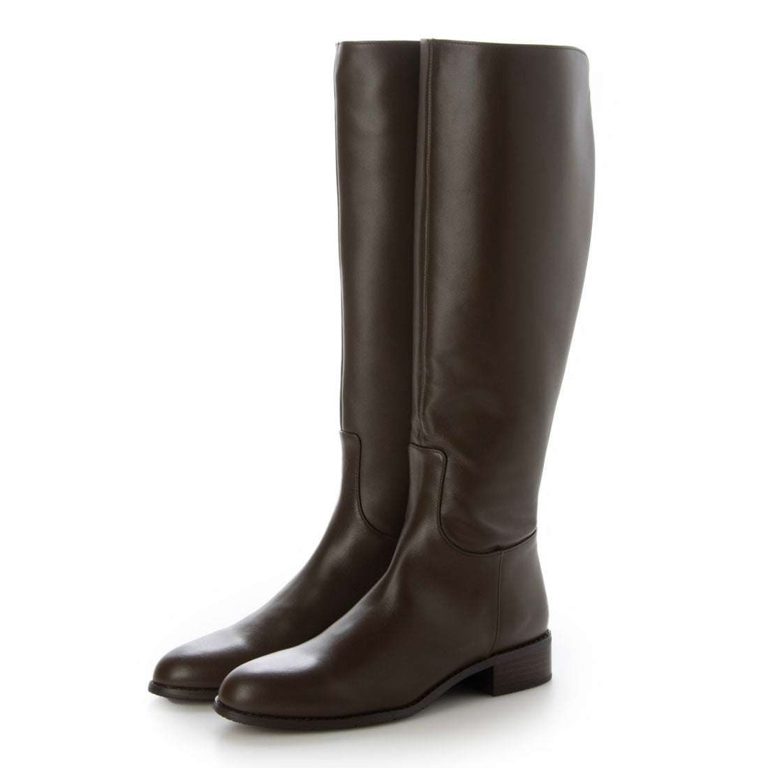 ノイエ ディフュージョン neue diffusion バックファスナーロングブーツ/ND25654 （ダークブラウン） ダークブラウン