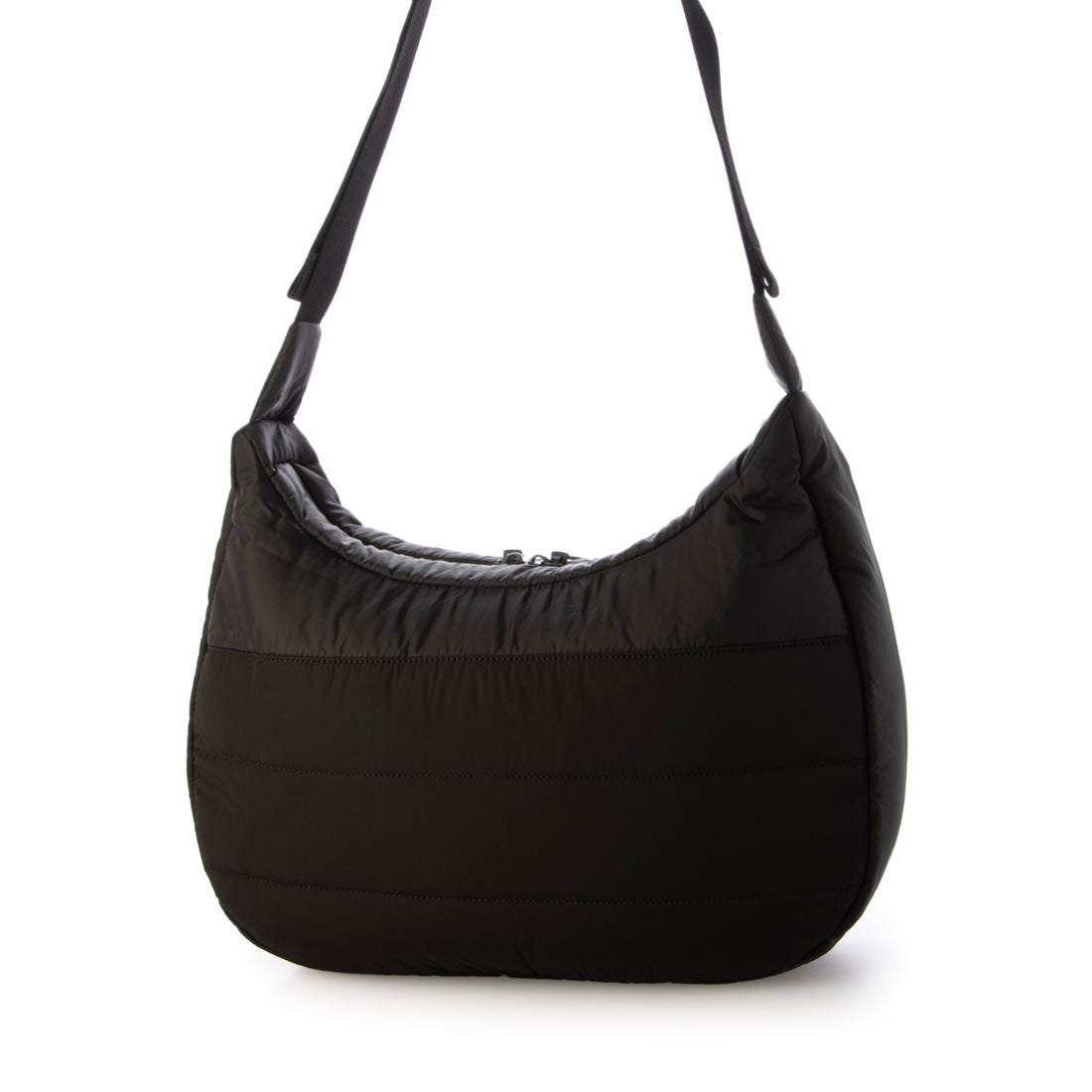 ニューバランス New Balance PUFFER HALF MOON BAG パファー ハーフムーン ショルダー バッグ （ブラック） ブラック