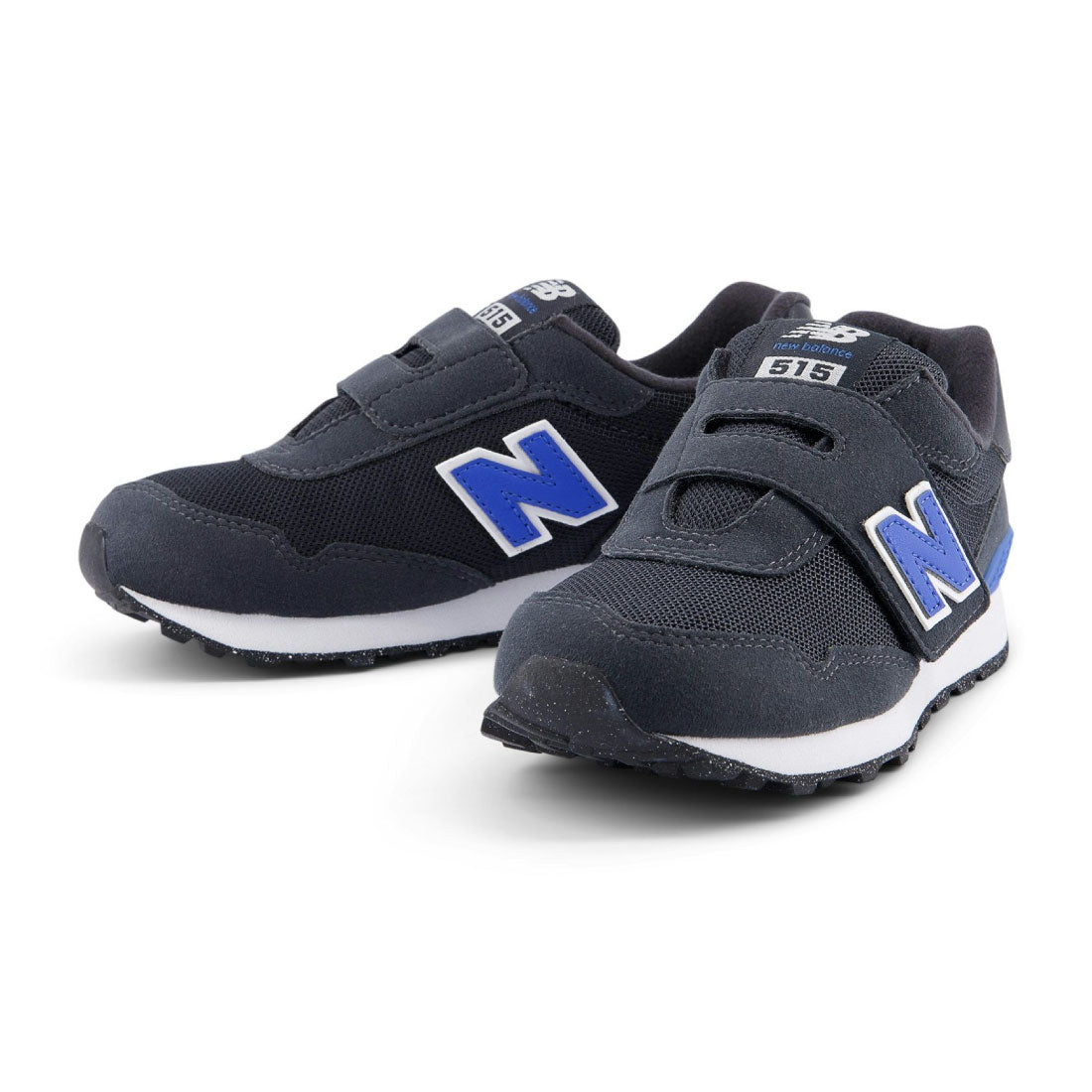 ニューバランス New Balance キッズ ジュニア スニーカー P515 2V9 フック&ループ ブラック ブルー 幅広 ワイド 3E 4E 運動靴 子供靴 （ブラック/ブルー） ブラック/ブルー