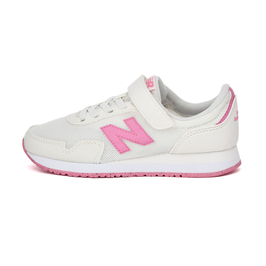 ニューバランス New Balance キッズ ジュニア スニーカー フック&ループ 323 1VW 幅広 3E 4E 運動靴 子供靴 女の子 マジックテープ （ホワイト/ピンク） ホワイト/ピンク