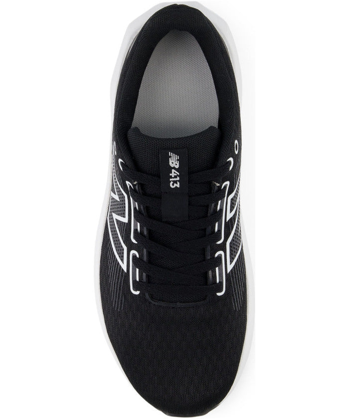ニューバランス New Balance ニューバランス New Balance 413 V3 BLACK/WHITE ランニングシューズ レディース ジョギング ウォーキング ジム 軽量 ワイド設計 （BLACK/WHITE） BLACK/WHITE