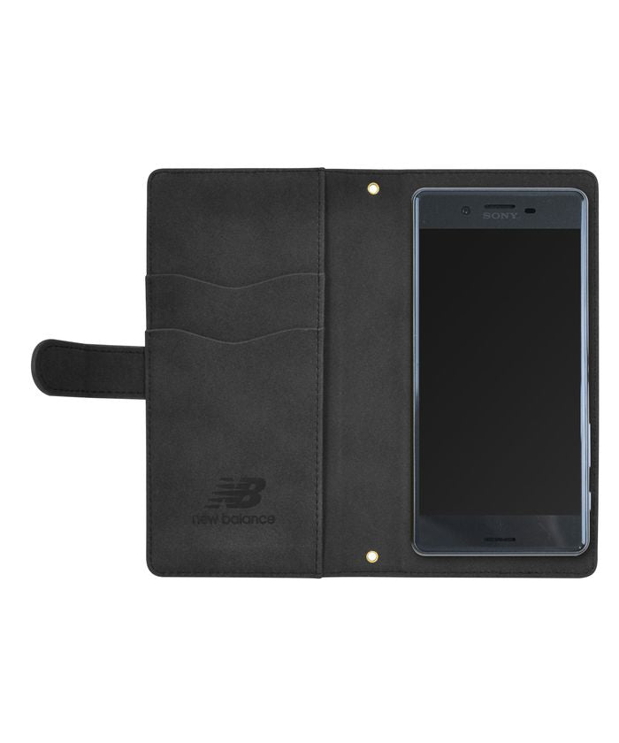 New Balance Smartphone Case Multi-Compatible L Size New Balance Diary Case Stamp Logo Suede iPhone Case