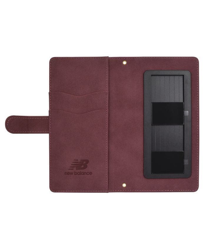 New Balance Smartphone Case Multi-Compatible L Size New Balance Diary Case Stamp Logo Suede iPhone Case