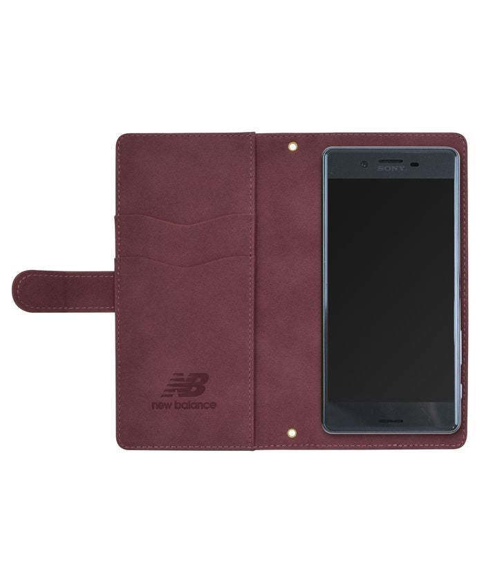 New Balance Smartphone Case Multi-Compatible L Size New Balance Diary Case Stamp Logo Suede iPhone Case