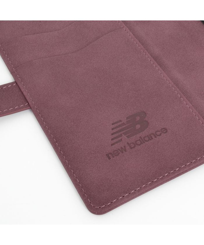 New Balance Smartphone Case Multi-Compatible L Size New Balance Diary Case Stamp Logo Suede iPhone Case