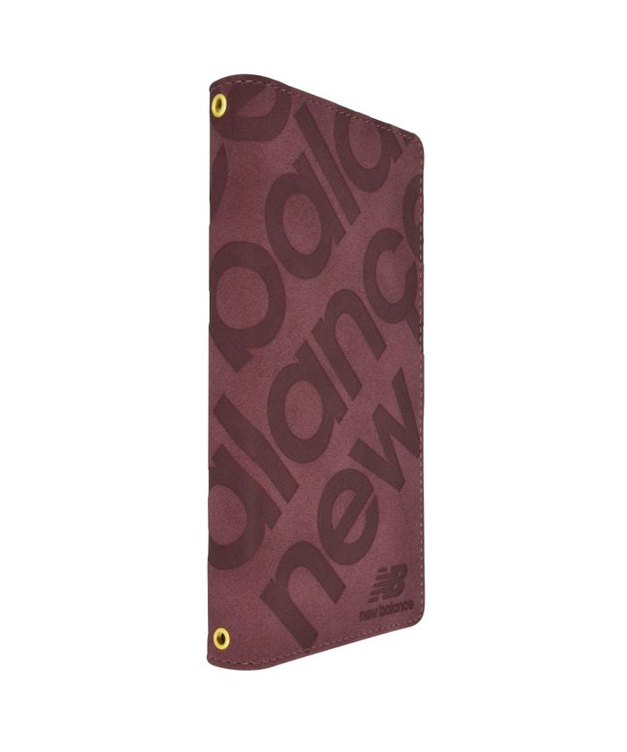 New Balance Smartphone Case Multi-Compatible L Size New Balance Diary Case Stamp Logo Suede iPhone Case