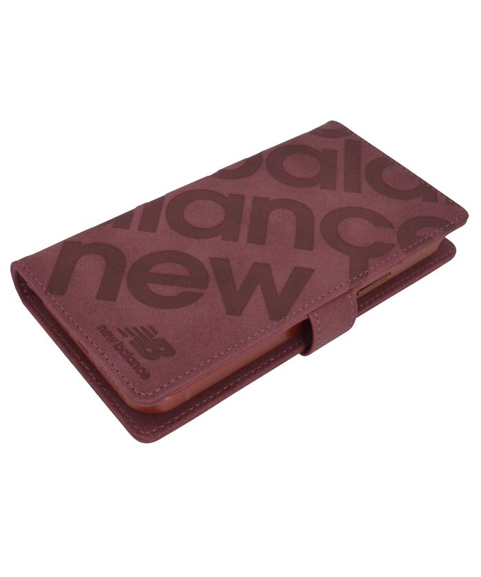 New Balance Smartphone Case Multi-Compatible L Size New Balance Diary Case Stamp Logo Suede iPhone Case