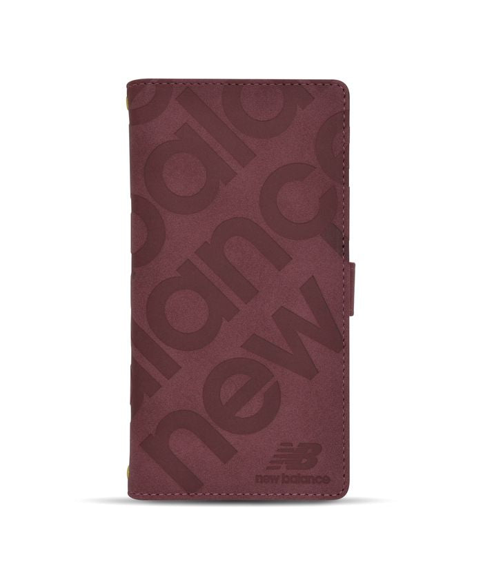 New Balance Smartphone Case Multi-Compatible L Size New Balance Diary Case Stamp Logo Suede iPhone Case