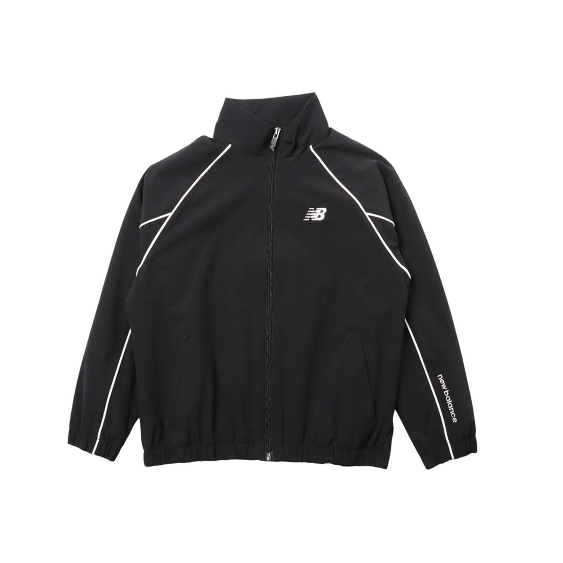 ニューバランス New Balance キッズ 子供 ジャージ Brushed Tricot Lined Woven Track Jacket YJ53171 （ブラック） ブラック