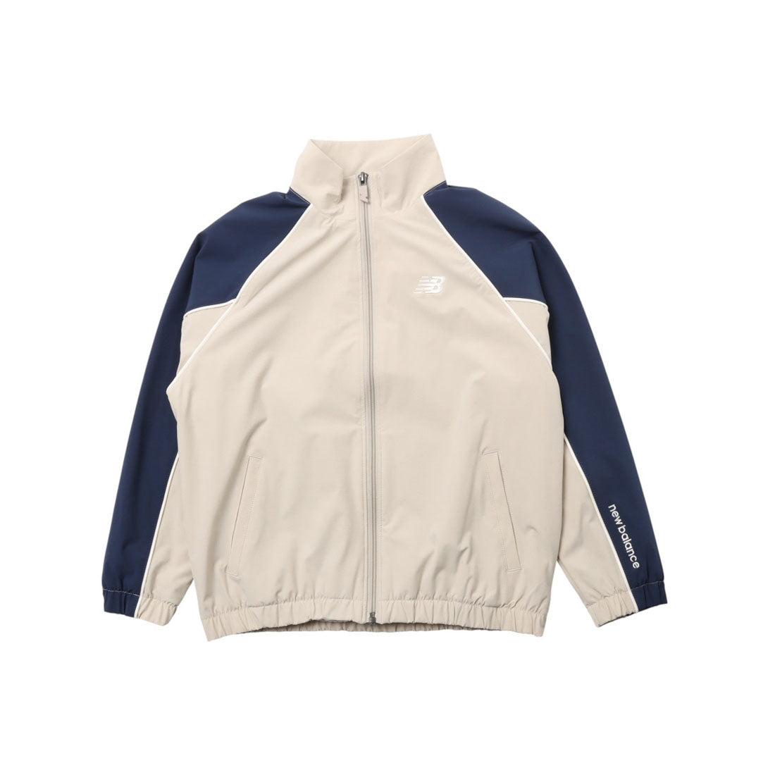 ニューバランス New Balance キッズ 子供 ジャージ Brushed Tricot Lined Woven Track Jacket YJ53171 （ベージュ） ベージュ