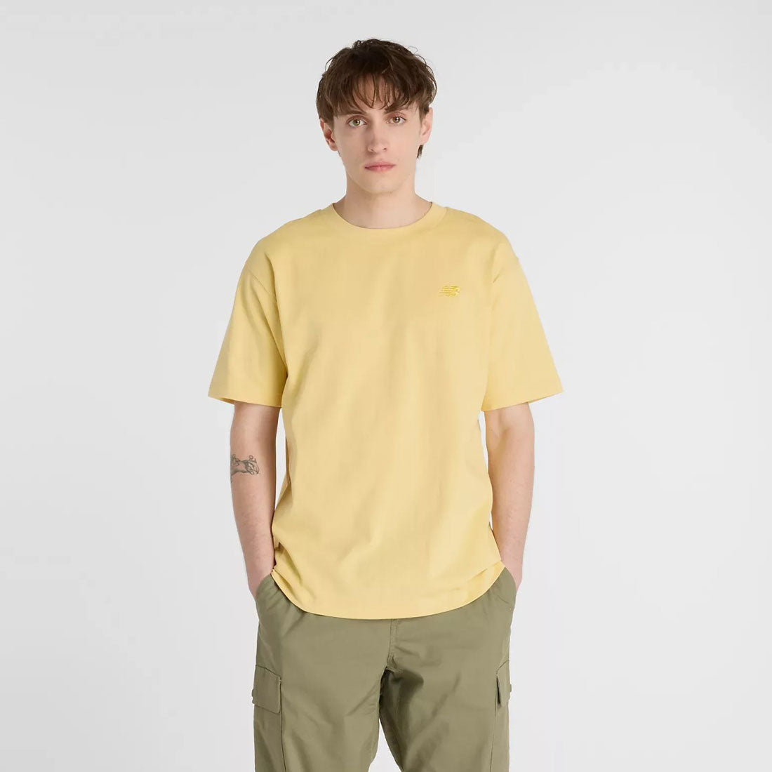 ニューバランス New Balance アスレチックス コットン Tシャツ（Athletics Cotton T-Shirt） （Hay） Hay