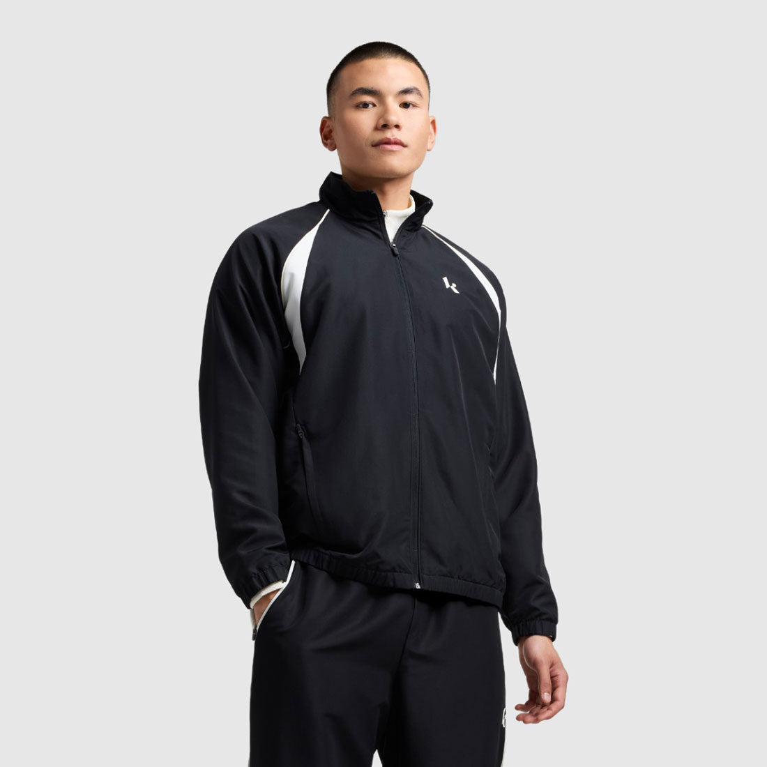 ニューバランス New Balance クラッチ ウーブン トラック ジャケット（Klutch Men's Woven Track Jacket） （Black） Black