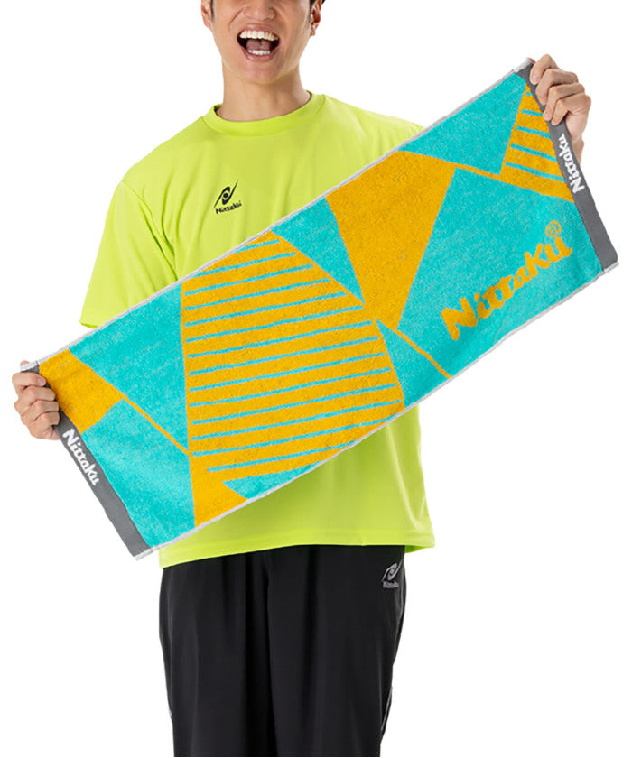 ニューバランス New Balance ニッタク Nittaku 卓球 ポリゴンミッドタオル  NL9289 （21 ピンク） 21 ピンク