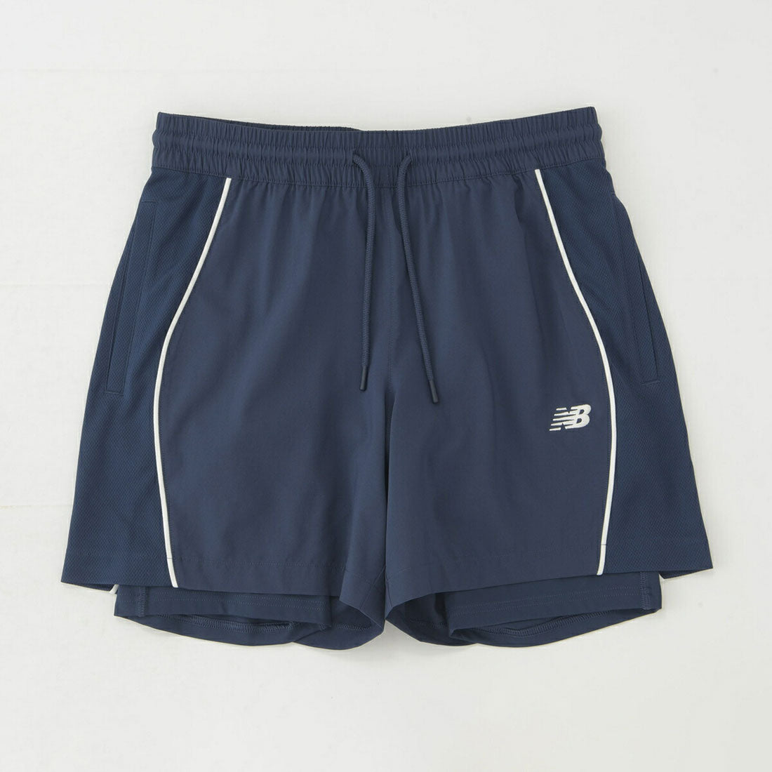 ニューバランス New Balance New Balance Hoops 2in1 shorts（ニューバランス フープス ツーインワン ショーツ） （ネイビー） ネイビー