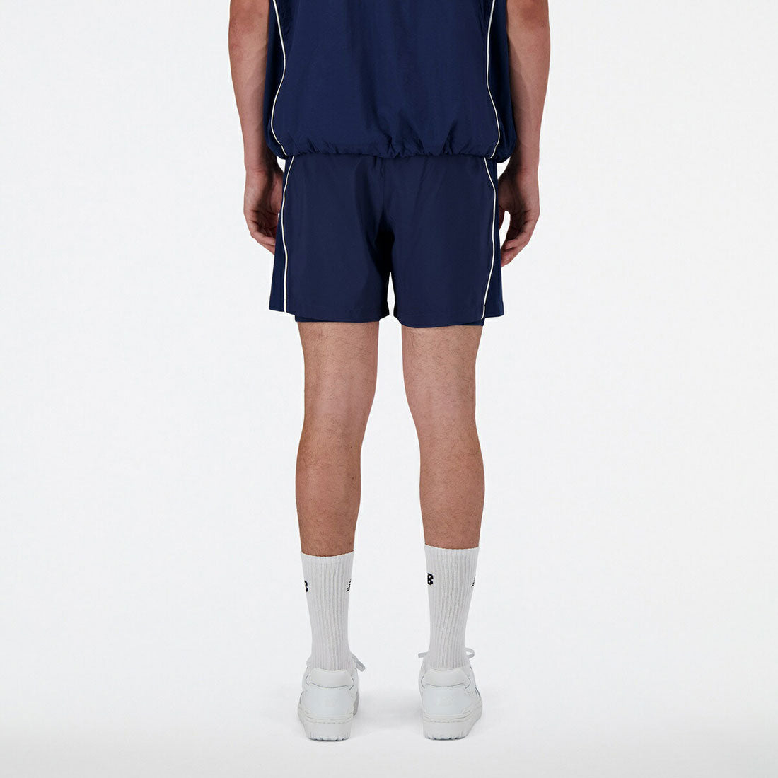 ニューバランス New Balance New Balance Hoops 2in1 shorts（ニューバランス フープス ツーインワン ショーツ） （ネイビー） ネイビー