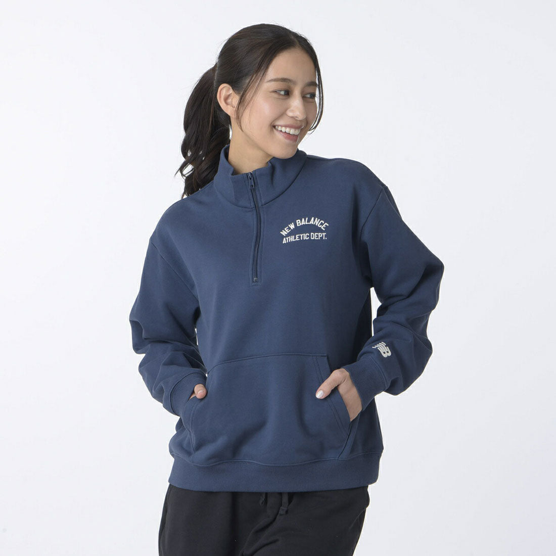 ニューバランス New Balance New Balance Halfzip Sweat（ニューバランス ハーフジップ スウェット） （ネイビー） ネイビー