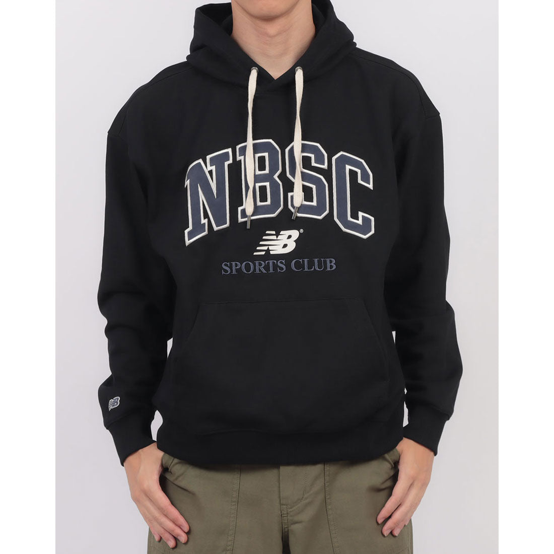 ニューバランス New Balance NBSC HOODIE フーディー パーカー(SEMI OVER FIT) （ブラック） ブラック