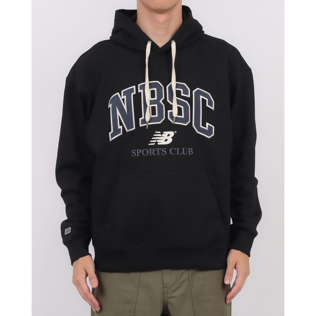 ニューバランス New Balance NBSC HOODIE フーディー パーカー(SEMI OVER FIT) （ブラック） ブラック
