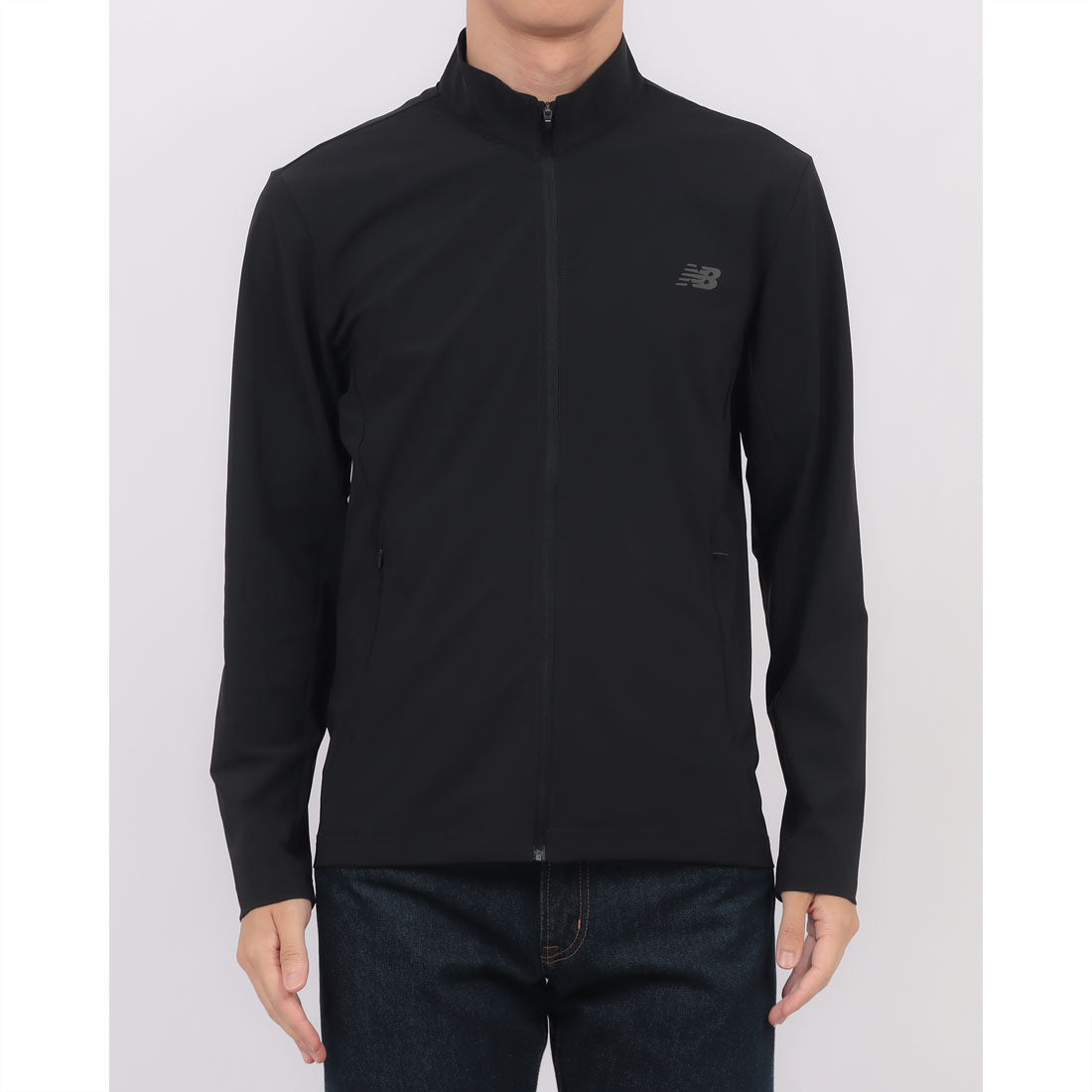 ニューバランス New Balance Tricot STAND NECK ZIP UP スタンドネック ジャケット ブルゾン (STANDARD FIT) （ブラック） ブラック