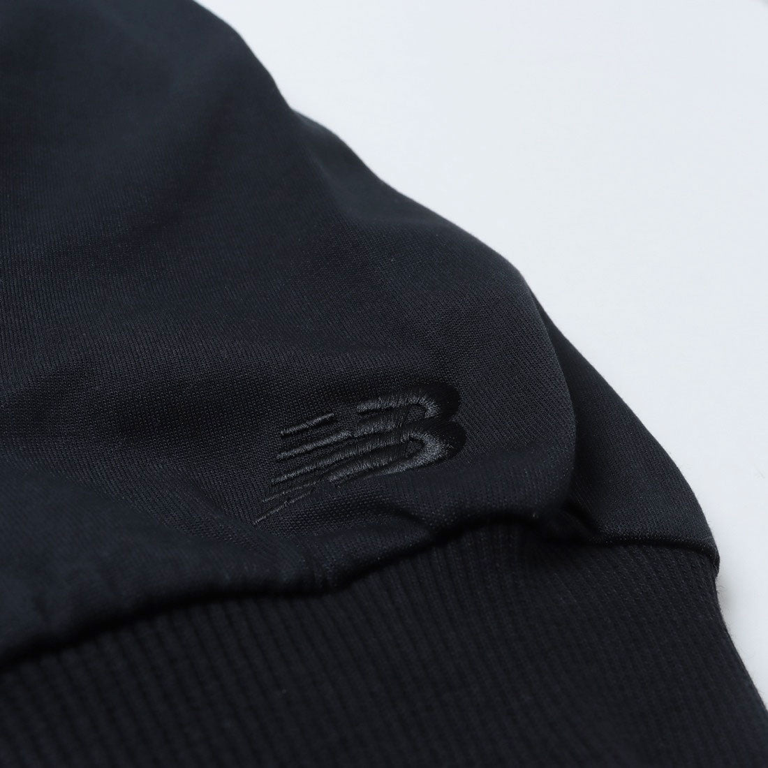 ニューバランス New Balance Signature collar two way zip up スウェット ジャージ ジャケット (SEMI-OVER FIT) （ブラック） ブラック
