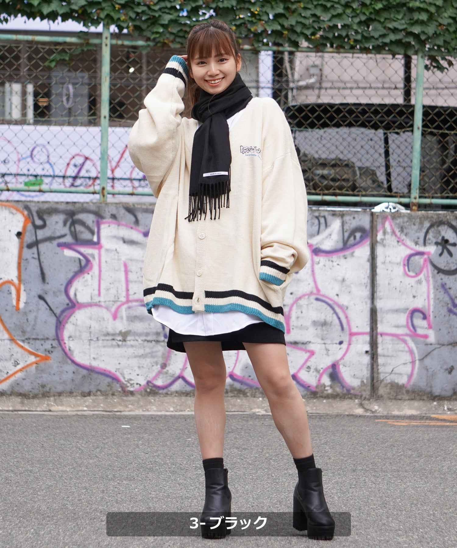 ワンフォークロージング 1111clothing 日本製 マフラー メンズ ストール レディース クリスマス プレゼント ギフト 韓国ファッション 秋 秋服 秋冬 おしゃれ 冬 冬服 シンプル 白 ホワイト