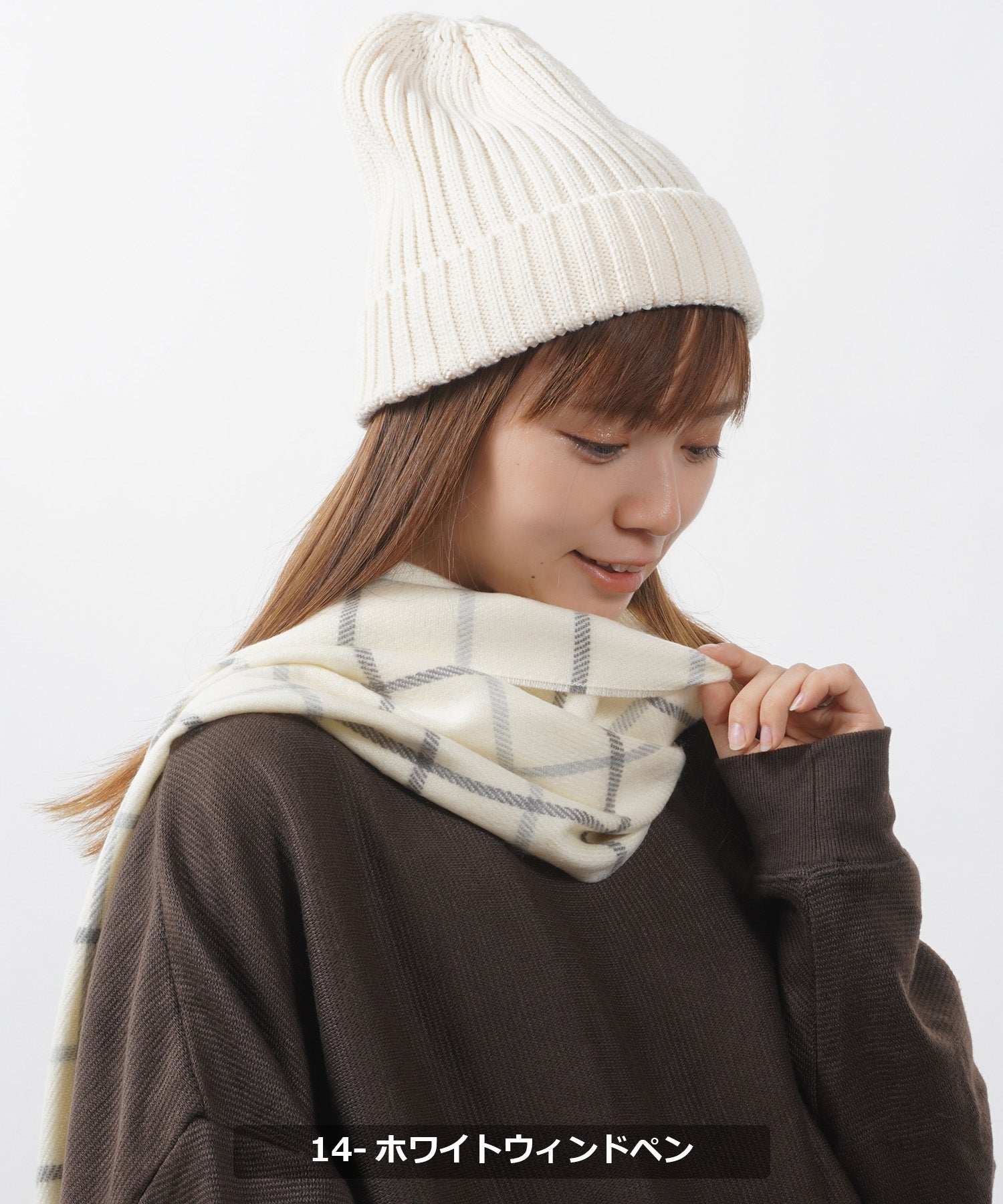ワンフォークロージング 1111clothing 日本製 マフラー メンズ ストール レディース クリスマス プレゼント ギフト 韓国ファッション 秋 秋服 秋冬 おしゃれ 冬 冬服 シンプル 白 ホワイト