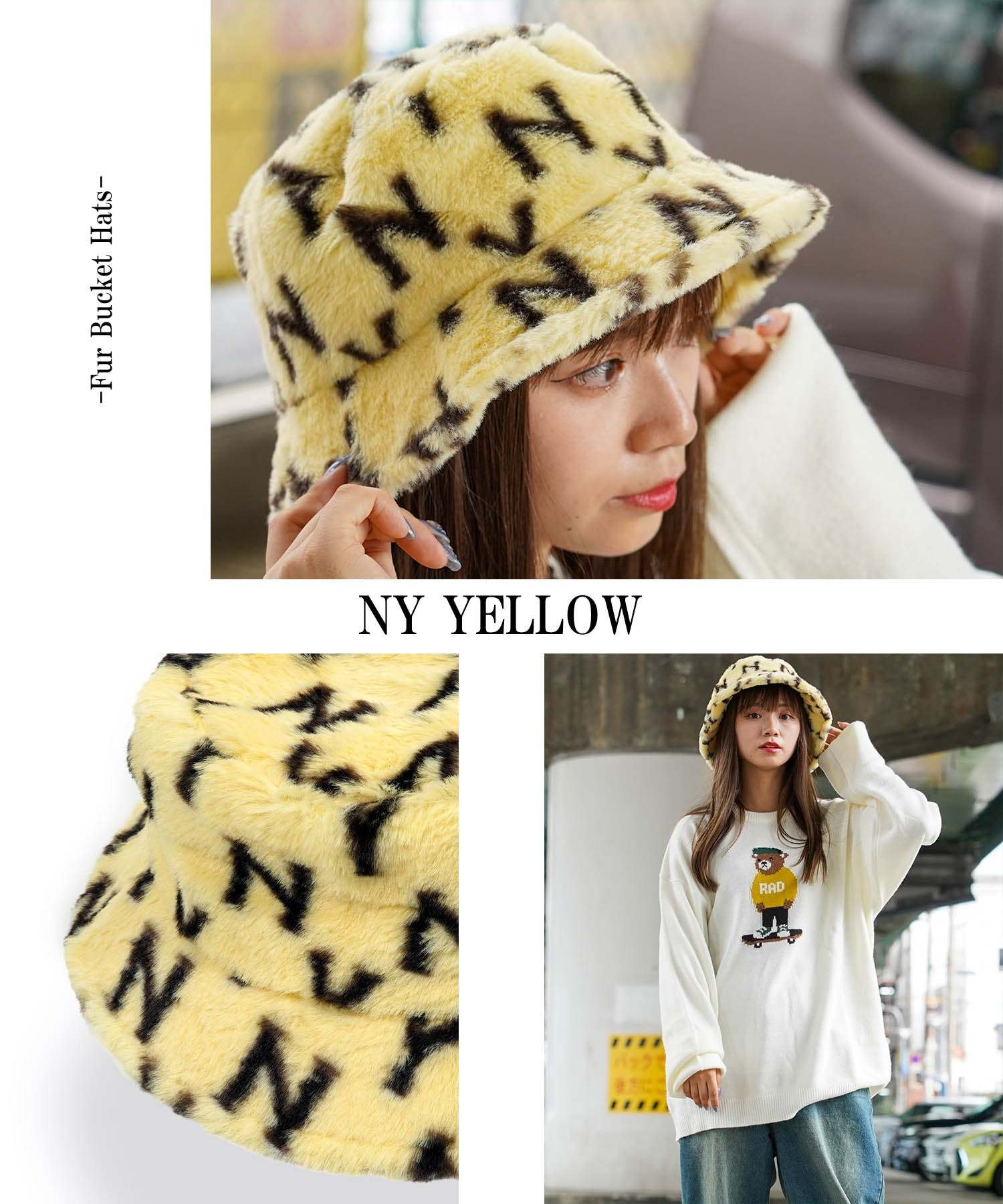 ワンフォークロージング 1111clothing ファー バケットハット メンズ もこもこ ハット レディース ファーハット バケハ 帽子 キャップ ヘッドウェア 大きいサイズ 秋 秋冬 冬 ふわふわ あったか