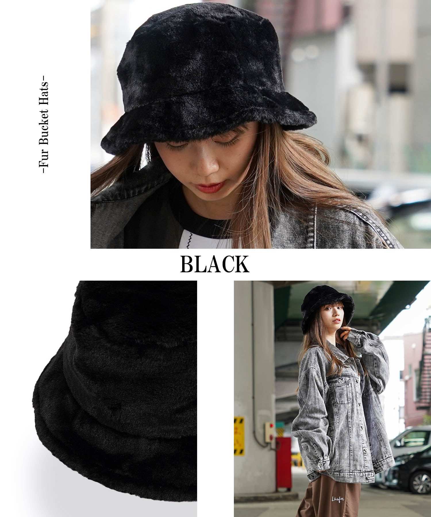 ワンフォークロージング 1111clothing ファー バケットハット メンズ もこもこ ハット レディース ファーハット バケハ 帽子 キャップ ヘッドウェア 大きいサイズ 秋 秋冬 冬 ふわふわ あったか