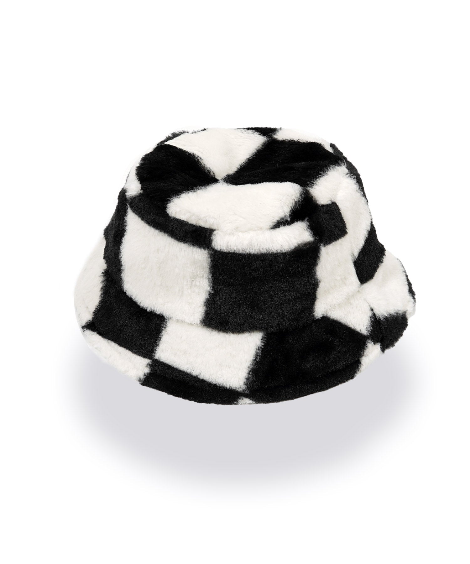 ワンフォークロージング 1111clothing ファー バケットハット メンズ もこもこ ハット レディース ファーハット バケハ 帽子 キャップ ヘッドウェア 大きいサイズ 秋 秋冬 冬 ふわふわ あったか,CHECKER