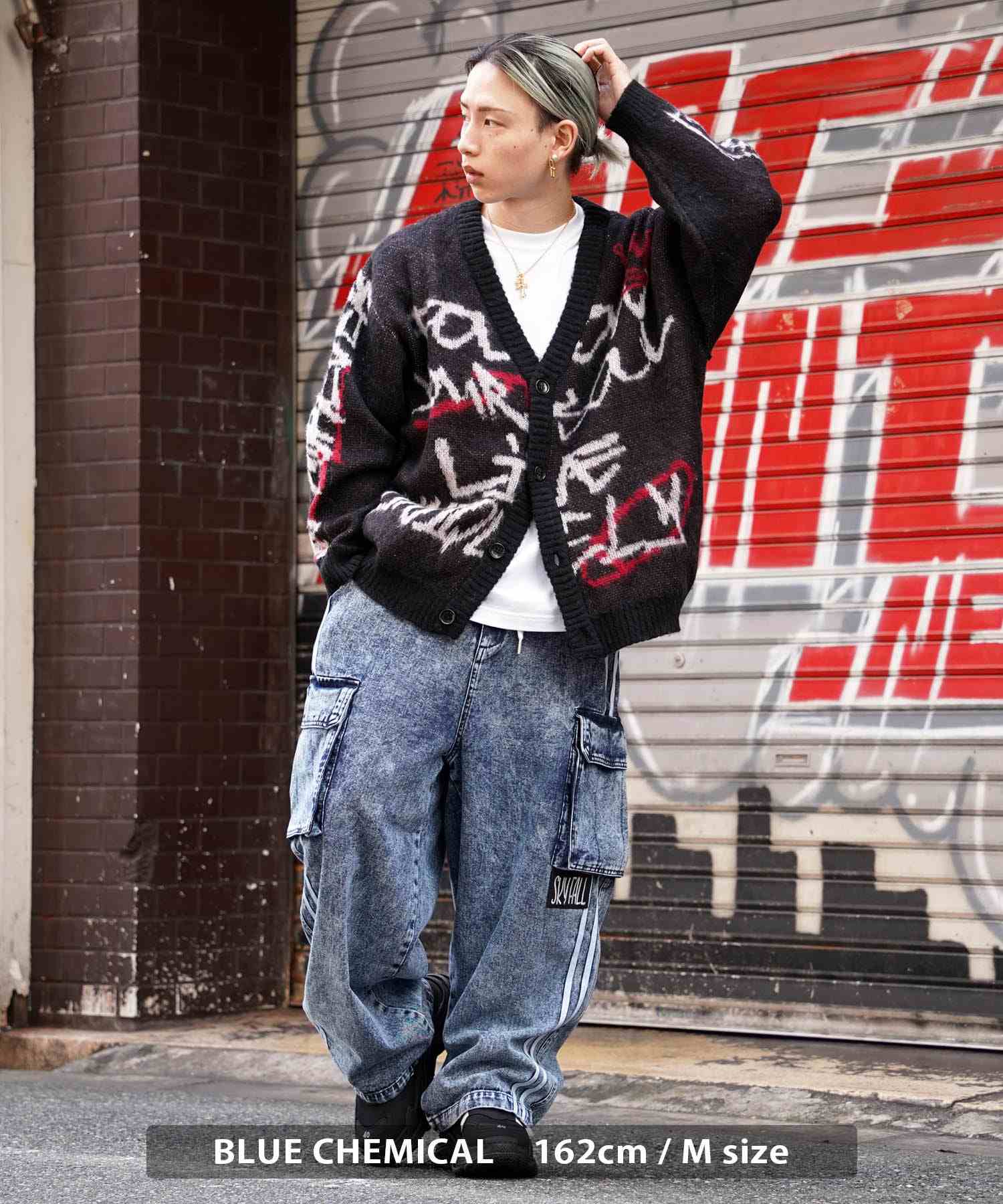 ワンフォークロージング 1111clothing ◆バルーンカーゴ ラインパンツ◆ オーバーサイズ デニム カーゴ パンツ メンズ ワイドデニム カーゴパンツ レディース ワイドパンツ カーゴデニム