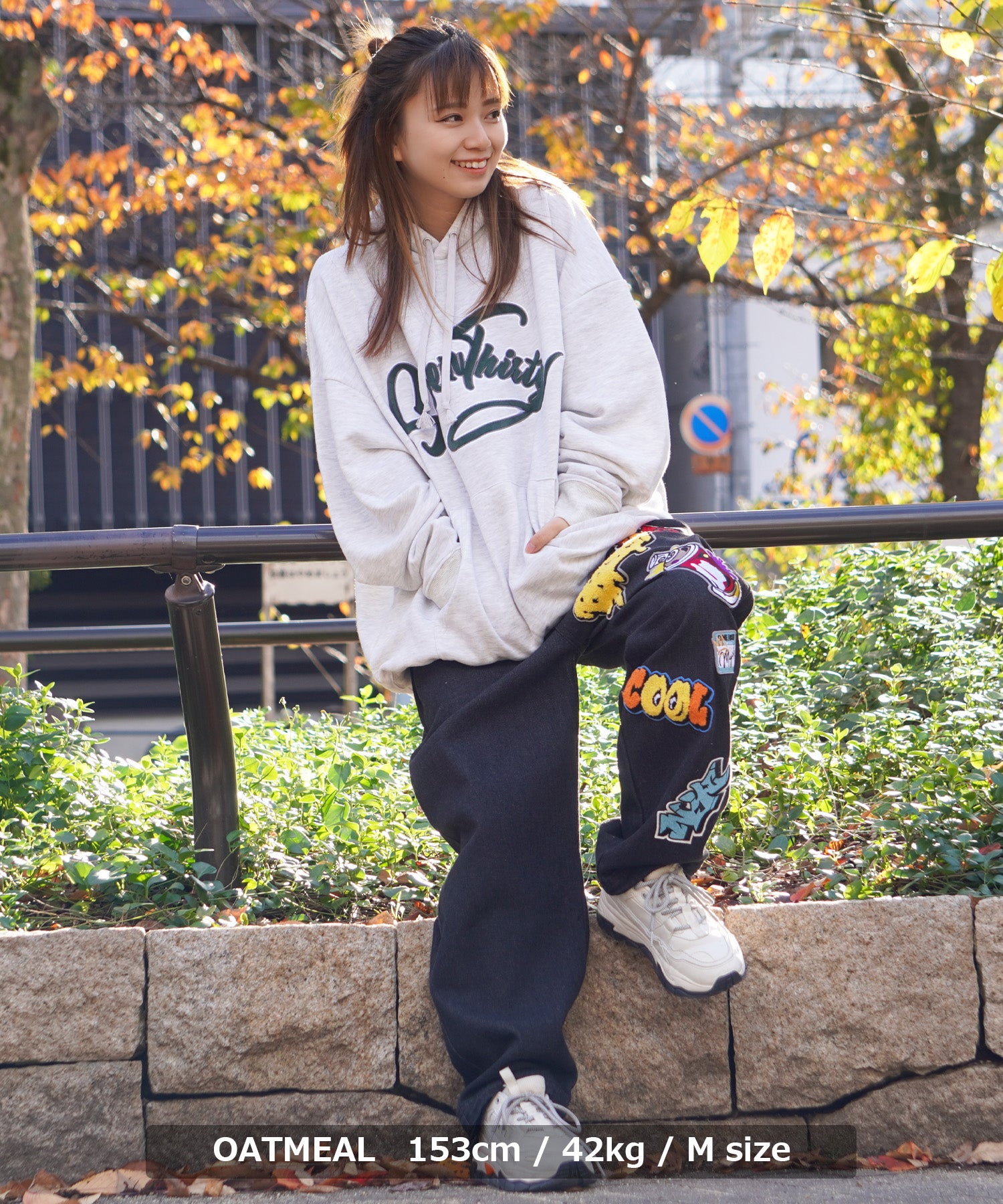 ワンフォークロージング 1111clothing オーバーサイズ パーカー メンズ ビッグパーカー レディース ビッグシルエット プルパーカー スウェット フーディ ロゴ 英字 刺繍 アップリケ 大きいサイズ