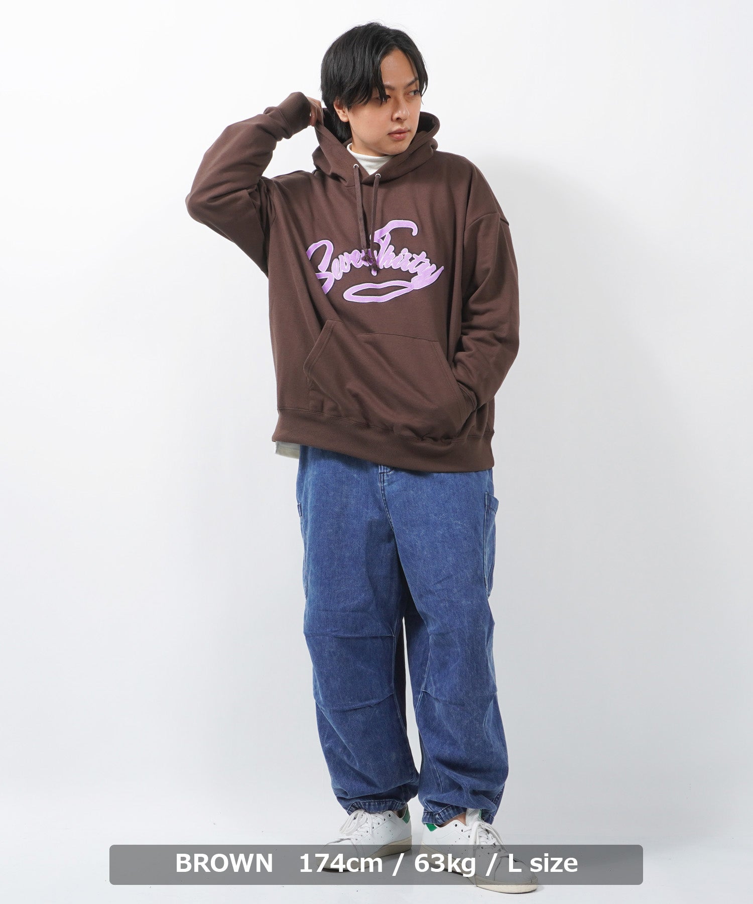 ワンフォークロージング 1111clothing オーバーサイズ パーカー メンズ ビッグパーカー レディース ビッグシルエット プルパーカー スウェット フーディ ロゴ 英字 刺繍 アップリケ 大きいサイズ