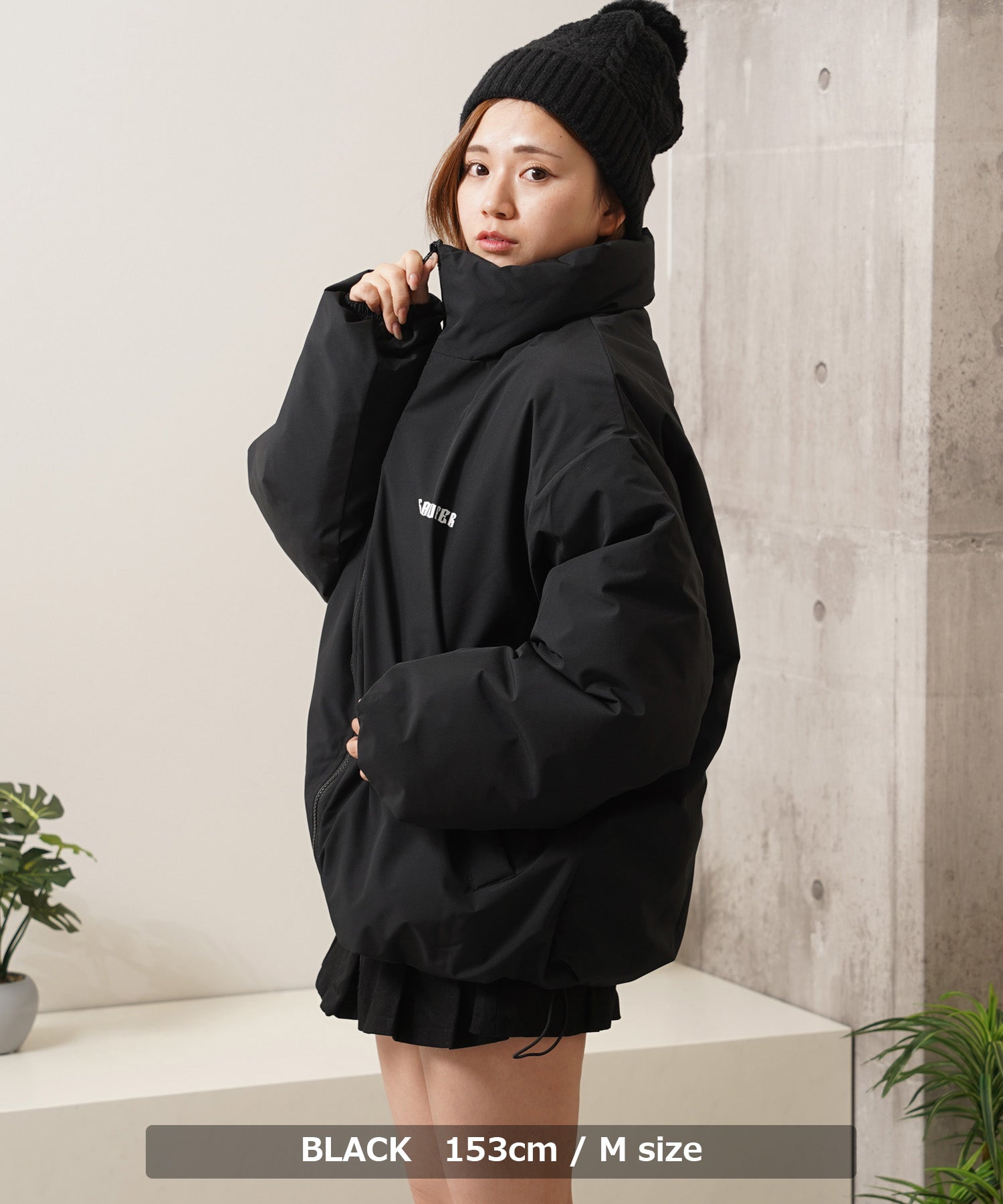 One Fork Closing 1111clothing Fiber Padding Short Stand Jacket