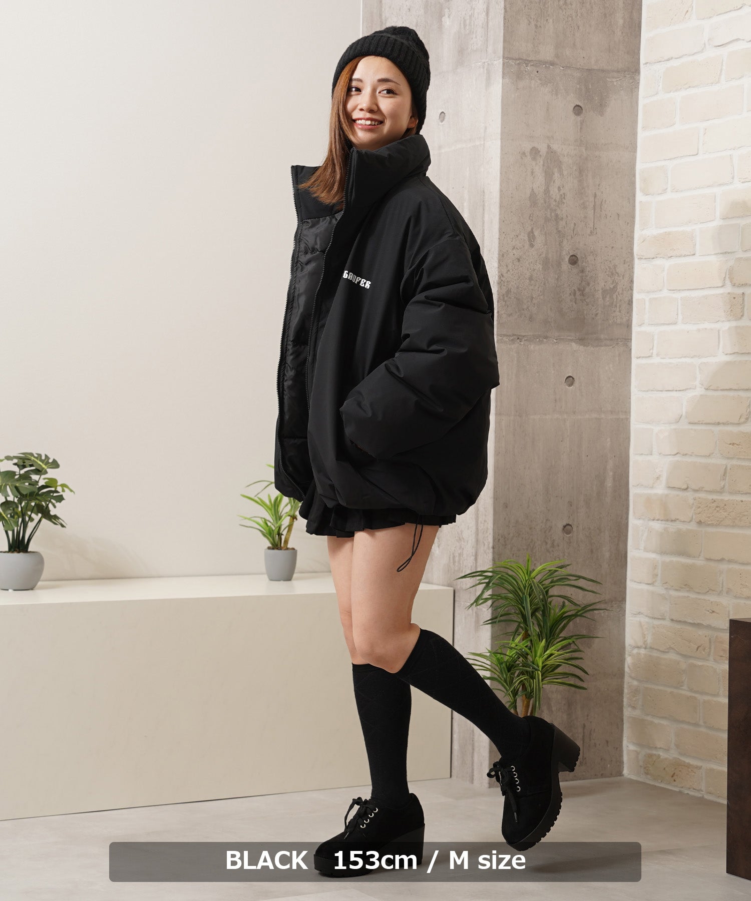 One Fork Closing 1111clothing Fiber Padding Short Stand Jacket