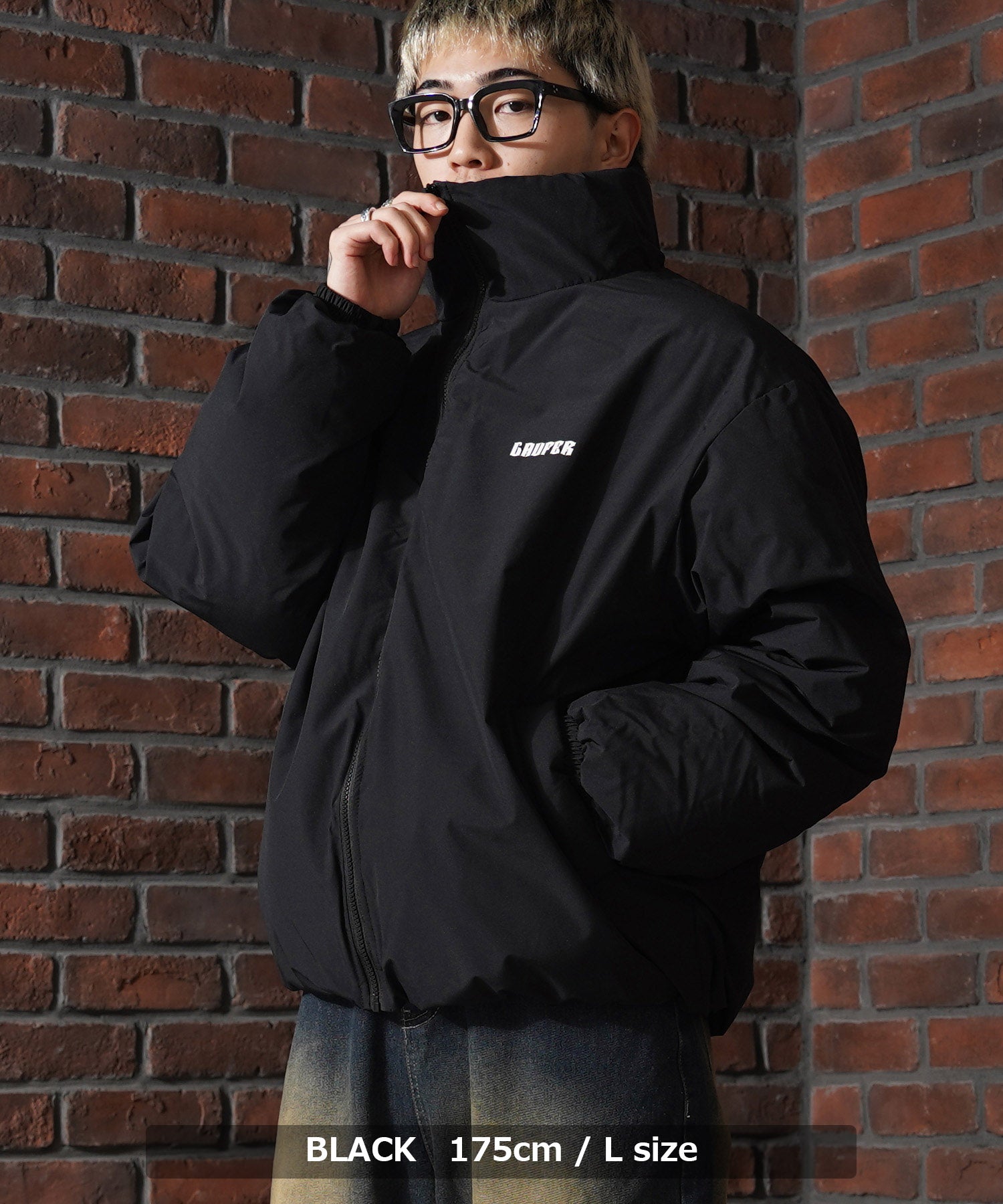 One Fork Closing 1111clothing Fiber Padding Short Stand Jacket