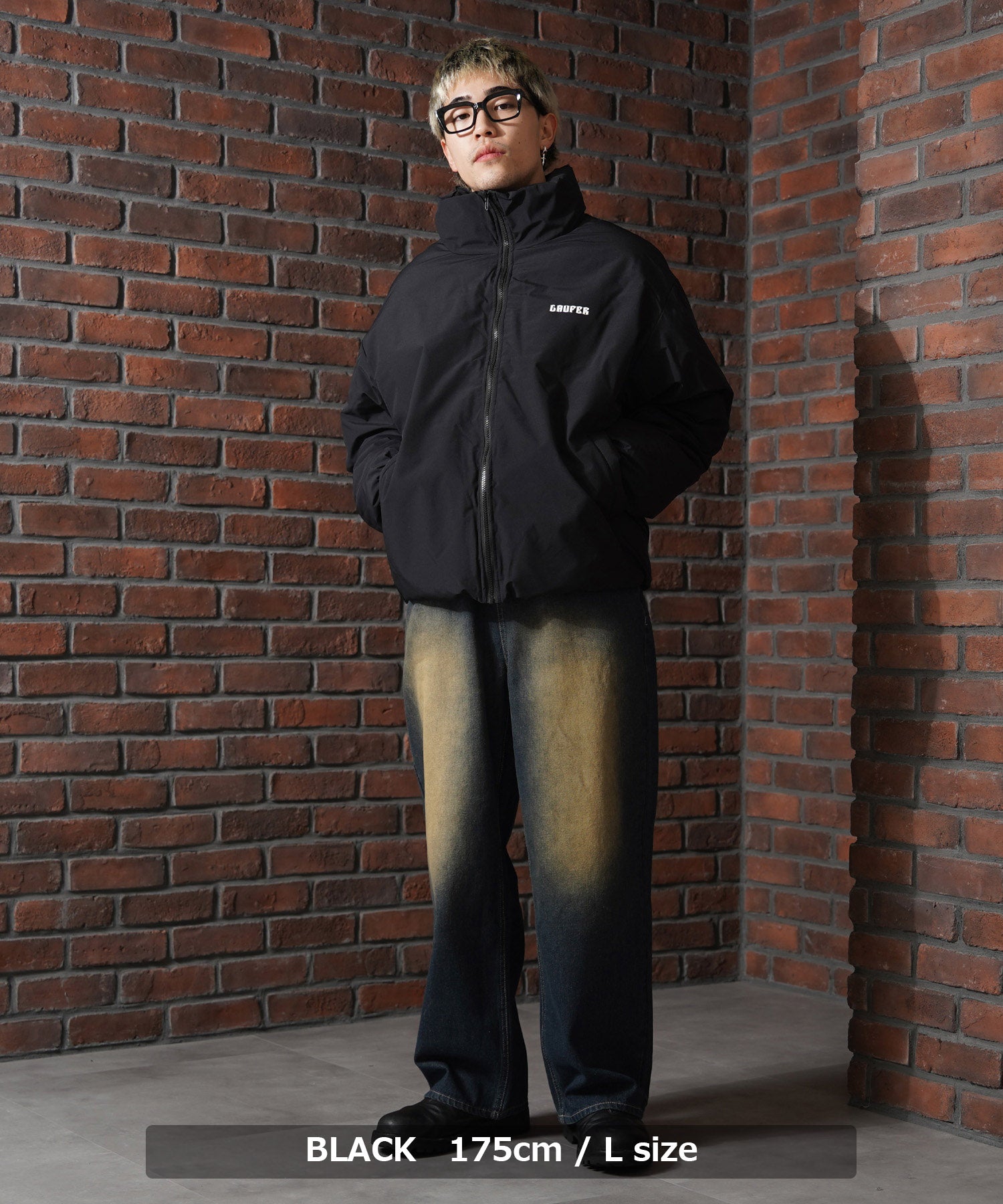One Fork Closing 1111clothing Fiber Padding Short Stand Jacket