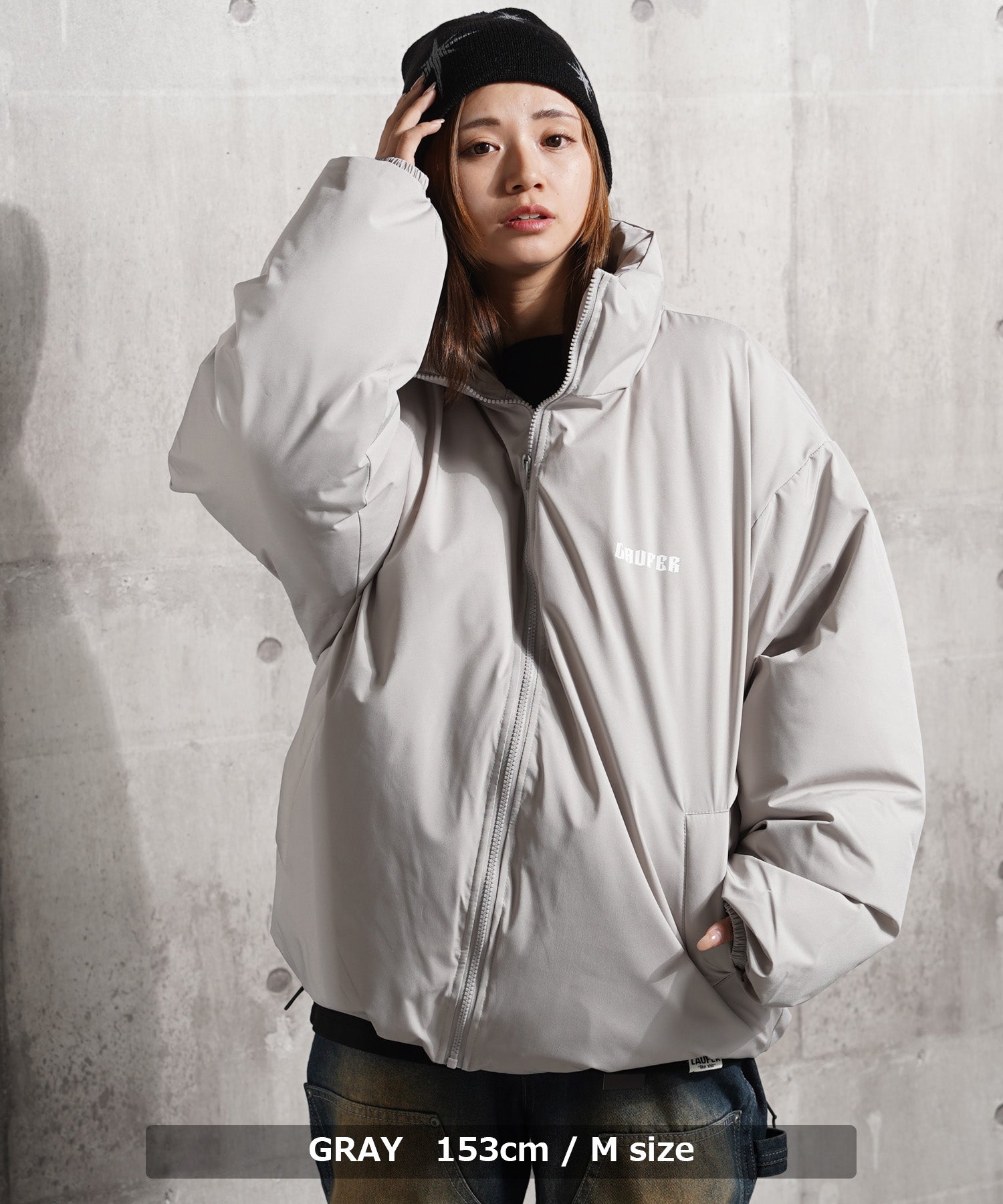One Fork Closing 1111clothing Fiber Padding Short Stand Jacket