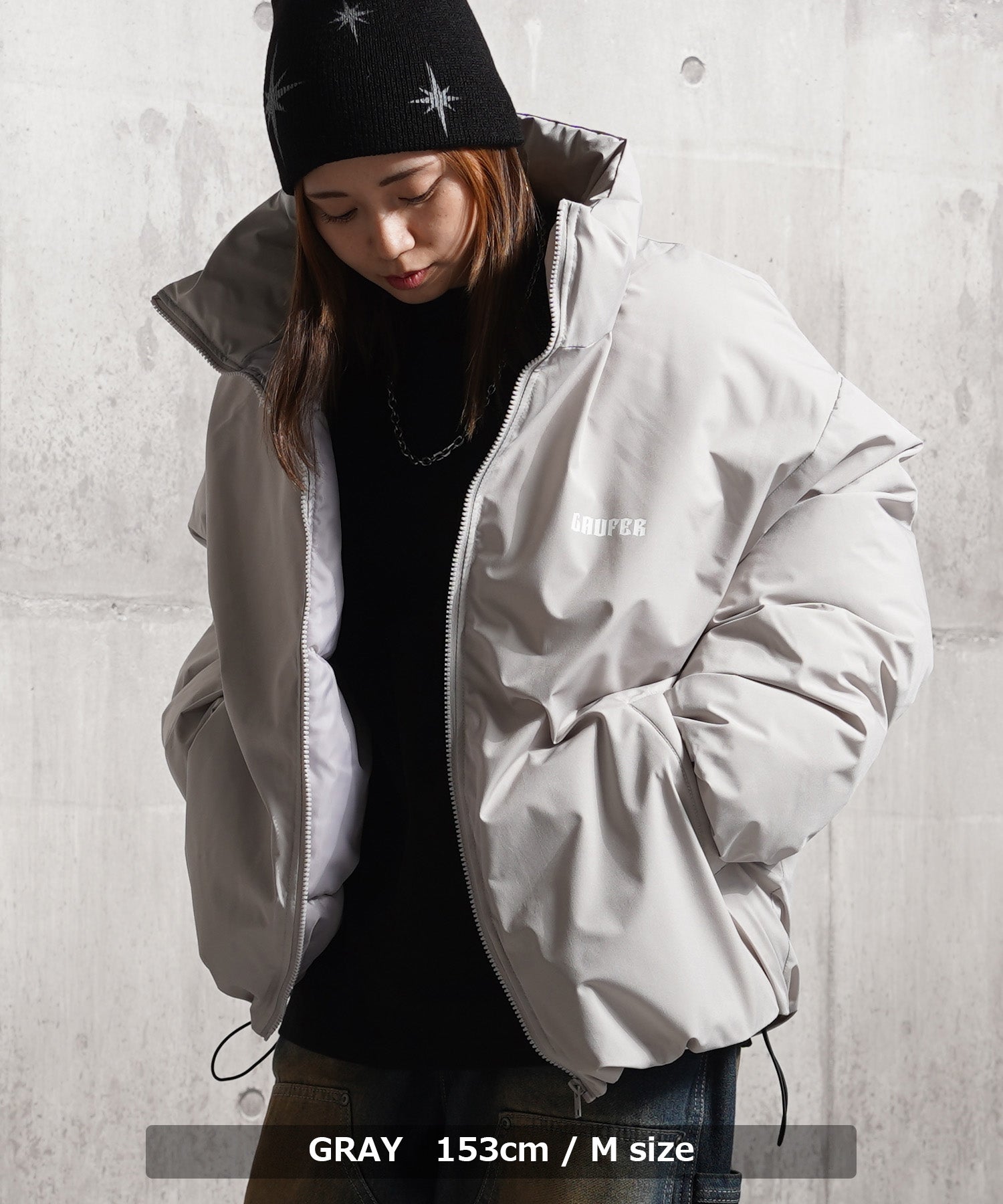 One Fork Closing 1111clothing Fiber Padding Short Stand Jacket