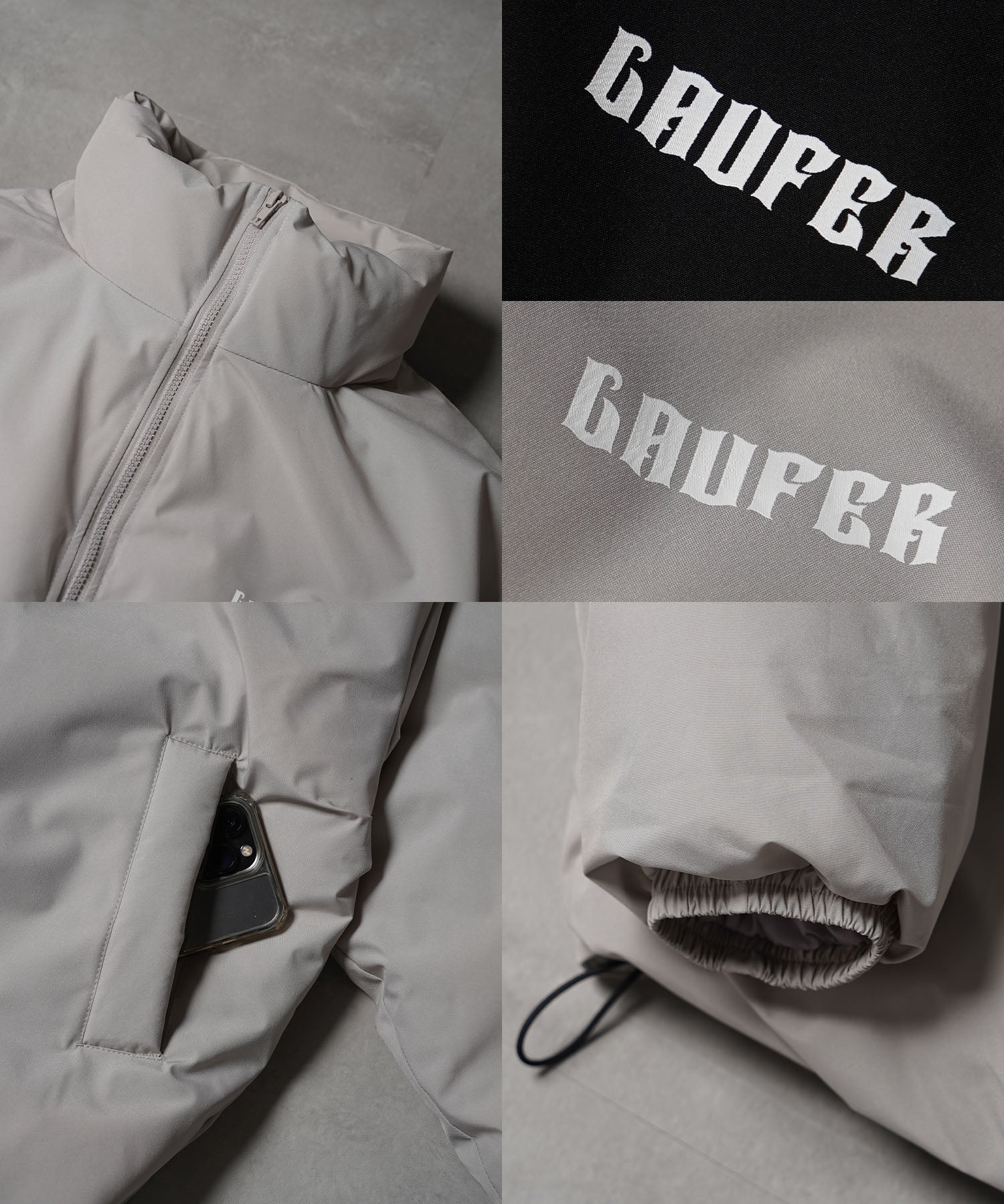 One Fork Closing 1111clothing Fiber Padding Short Stand Jacket
