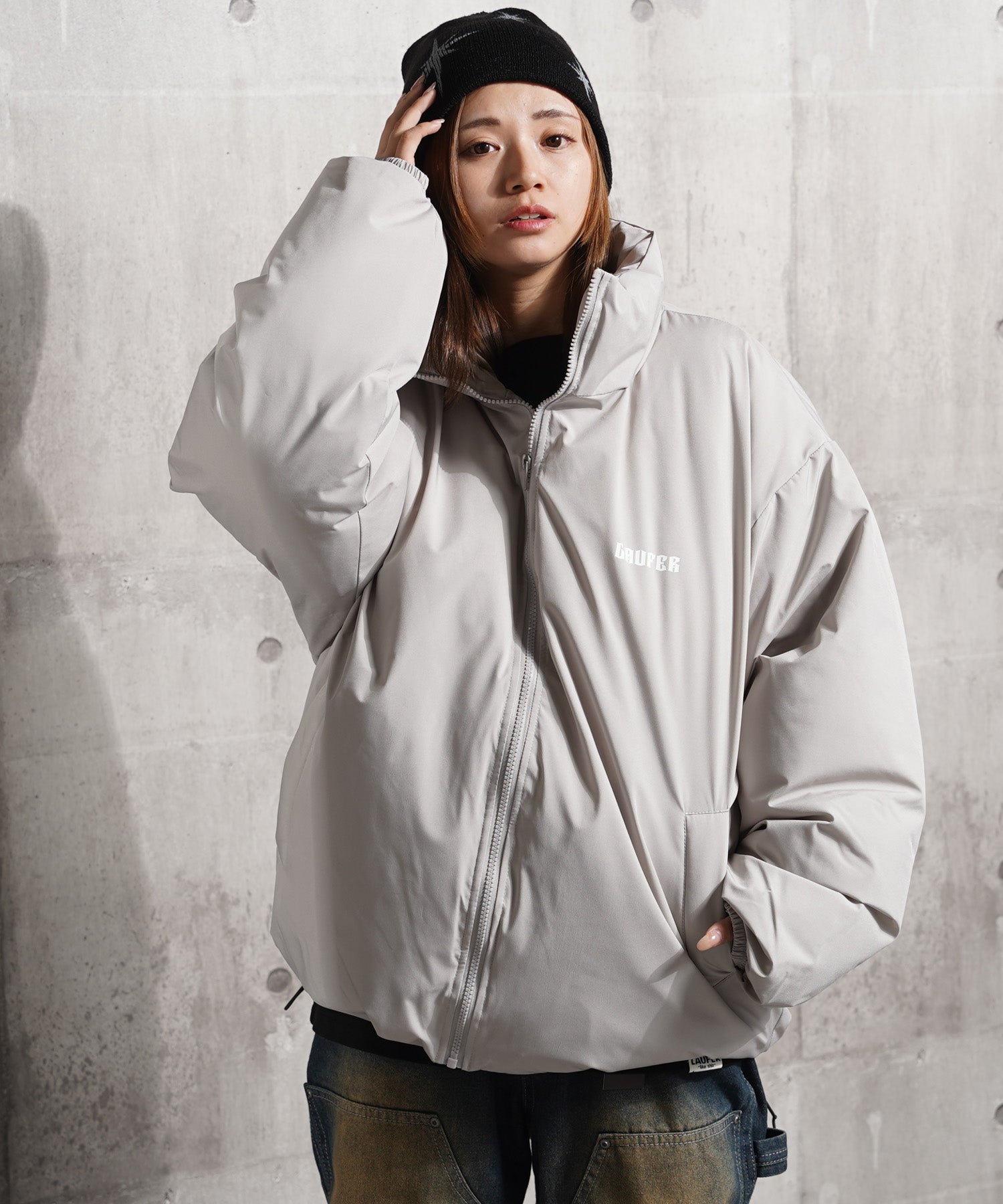 One Fork Closing 1111clothing Fiber Padding Short Stand Jacket