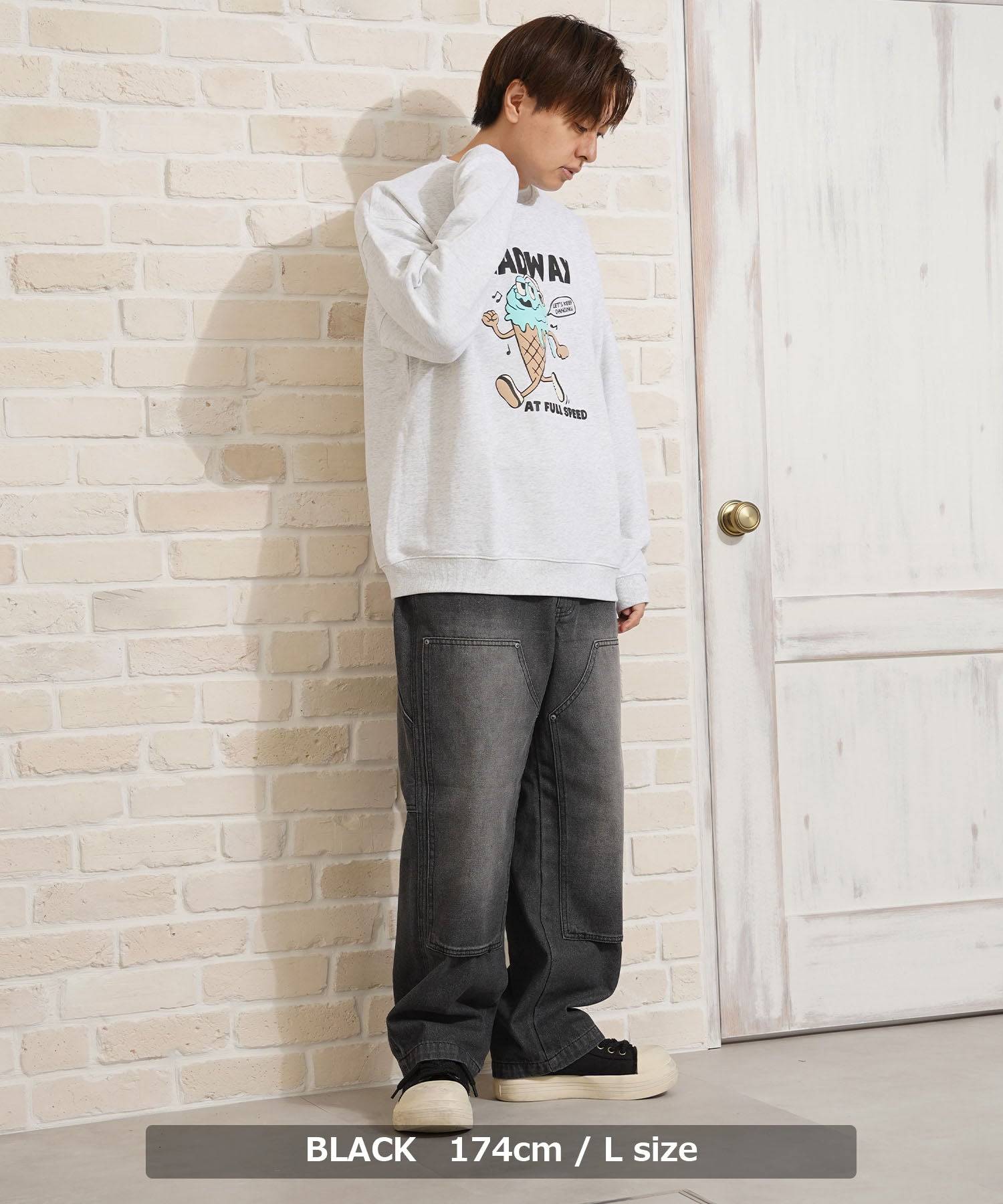 ワンフォークロージング 1111clothing 超洗水 雙膝 牛仔褲
