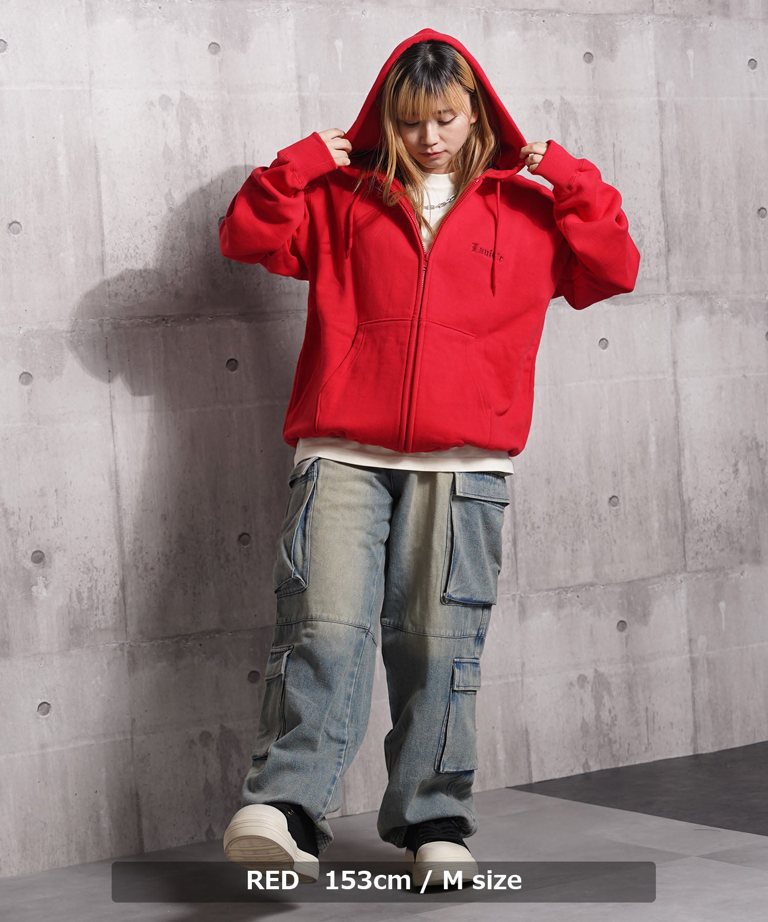 ワンフォークロージング 1111clothing アブストラクト フェイス ZIPパーカー （GRAY） GRAY