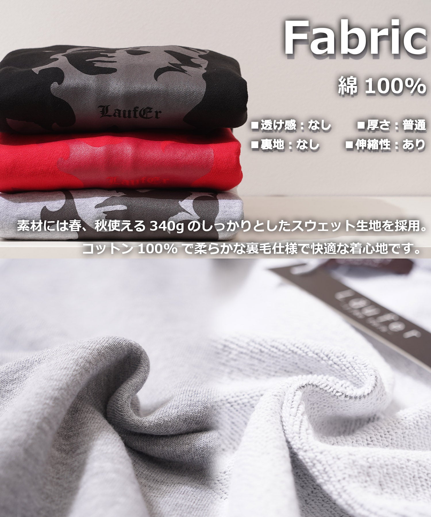 ワンフォークロージング 1111clothing アブストラクト フェイス ZIPパーカー （GRAY） GRAY