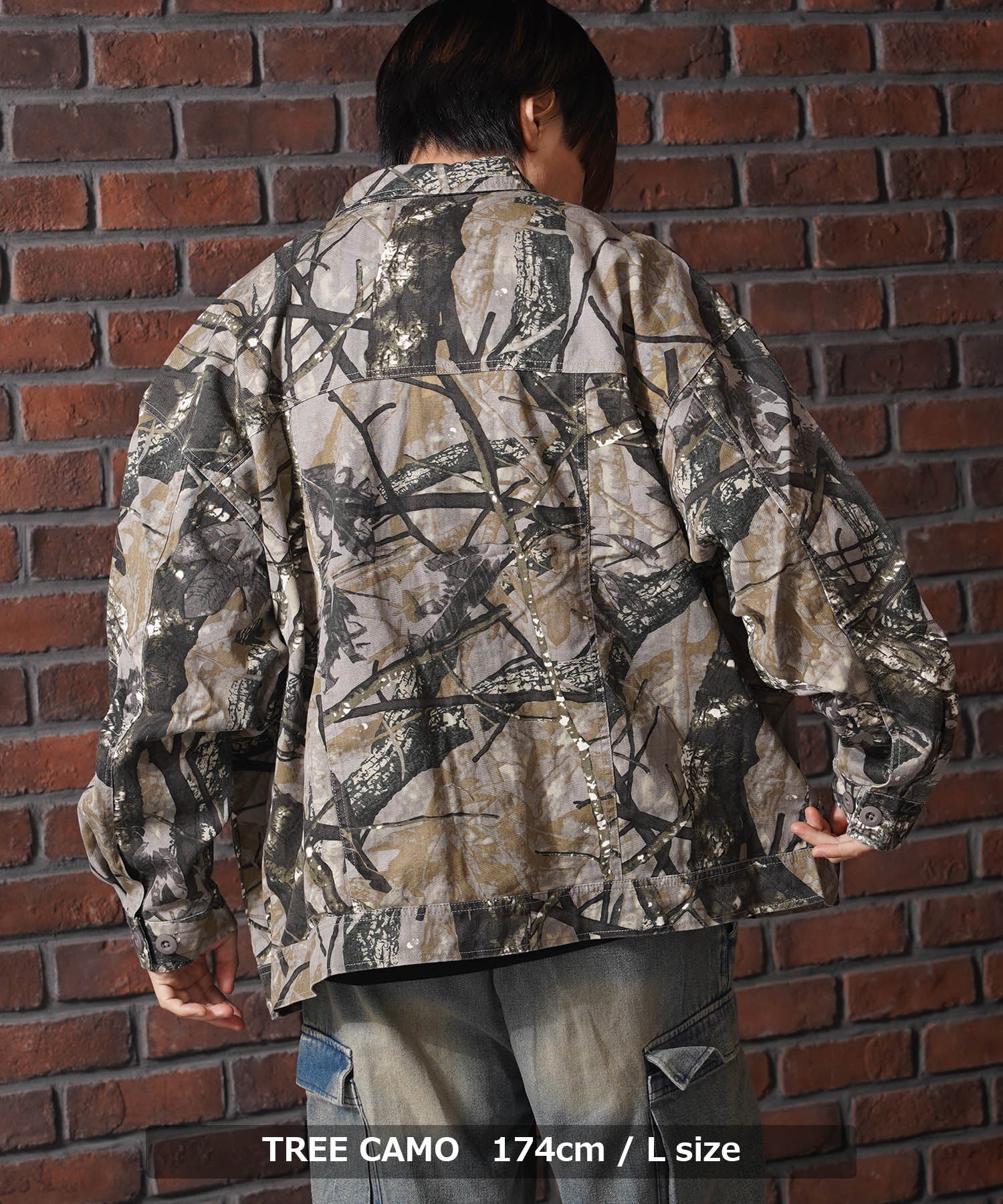 ワンフォークロージング 1111clothing カモフラ柄 ファティーグジャケット （WOODLAND） WOODLAND