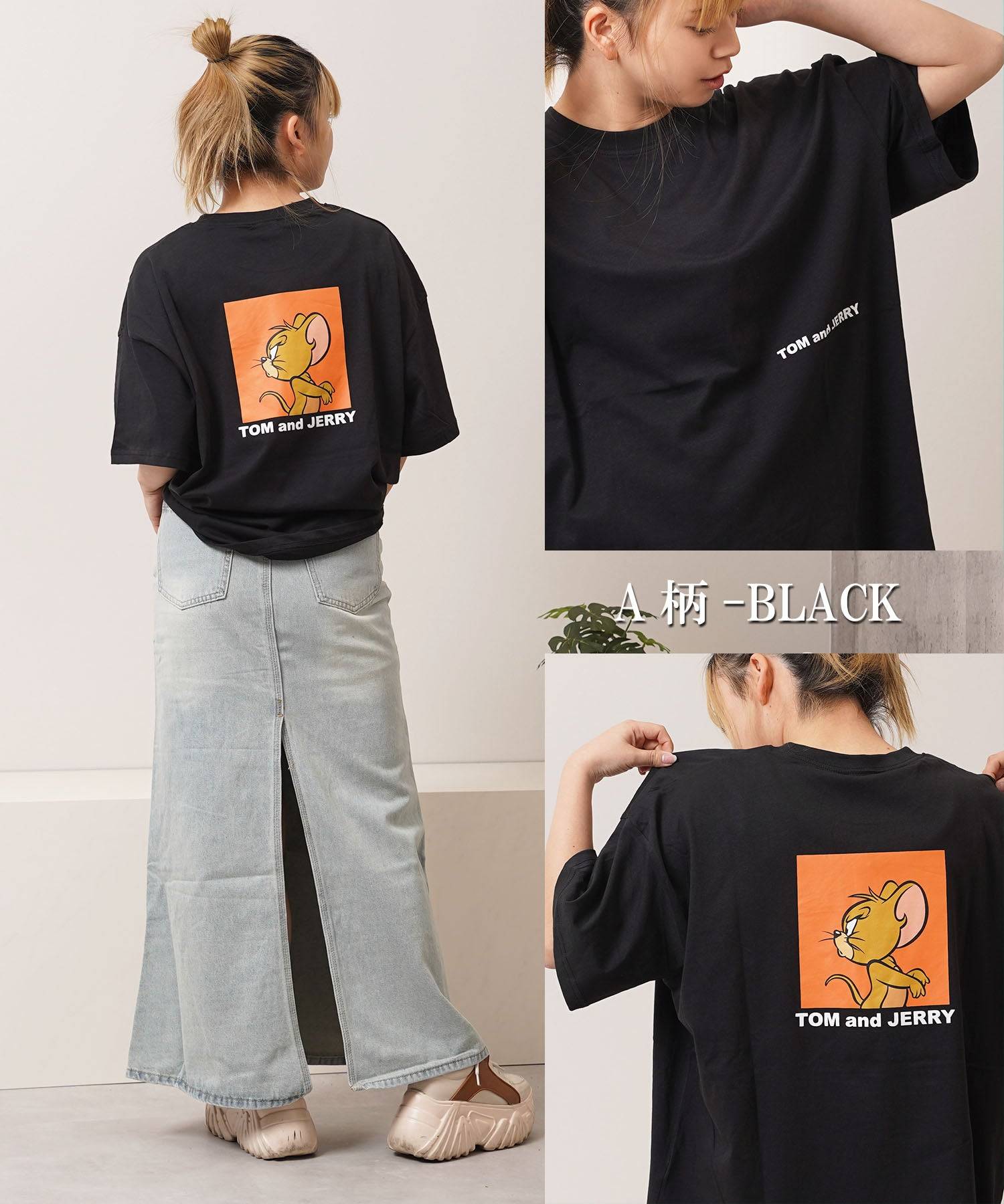 ワンフォークロージング 1111clothing TOM&JERRY S/S Tee （C柄-O.WHITE） C柄-O.WHITE